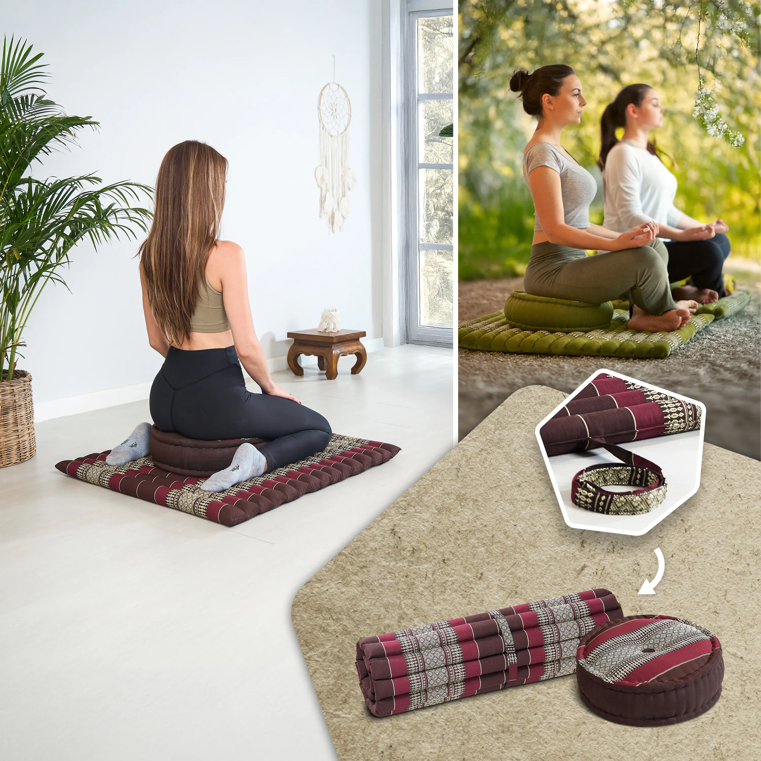 Kapok Meditation Cushion Set XL