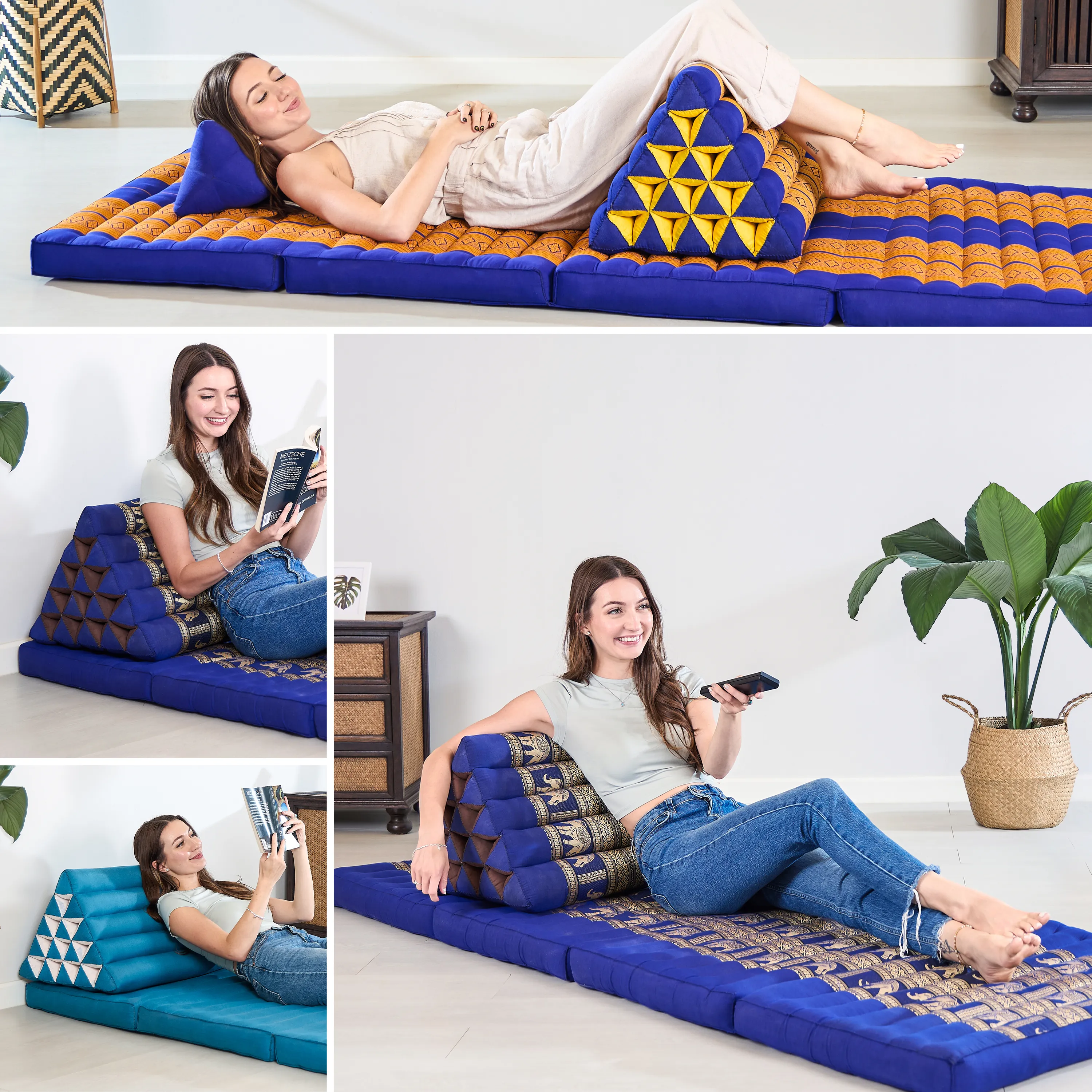 Kapok Triangle Cushion Tall, Deluxe