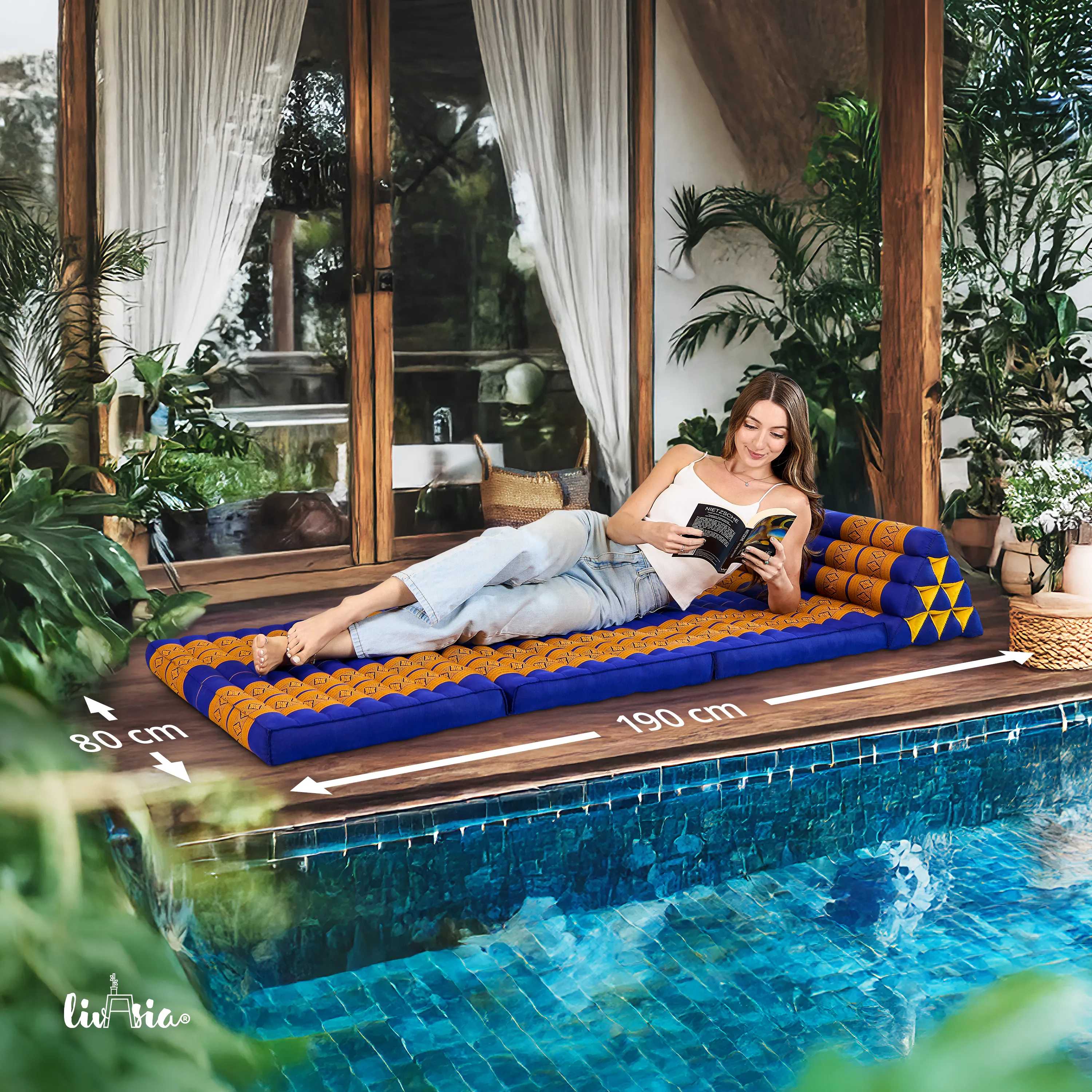 Kapok Thai Cushion XXL Wide