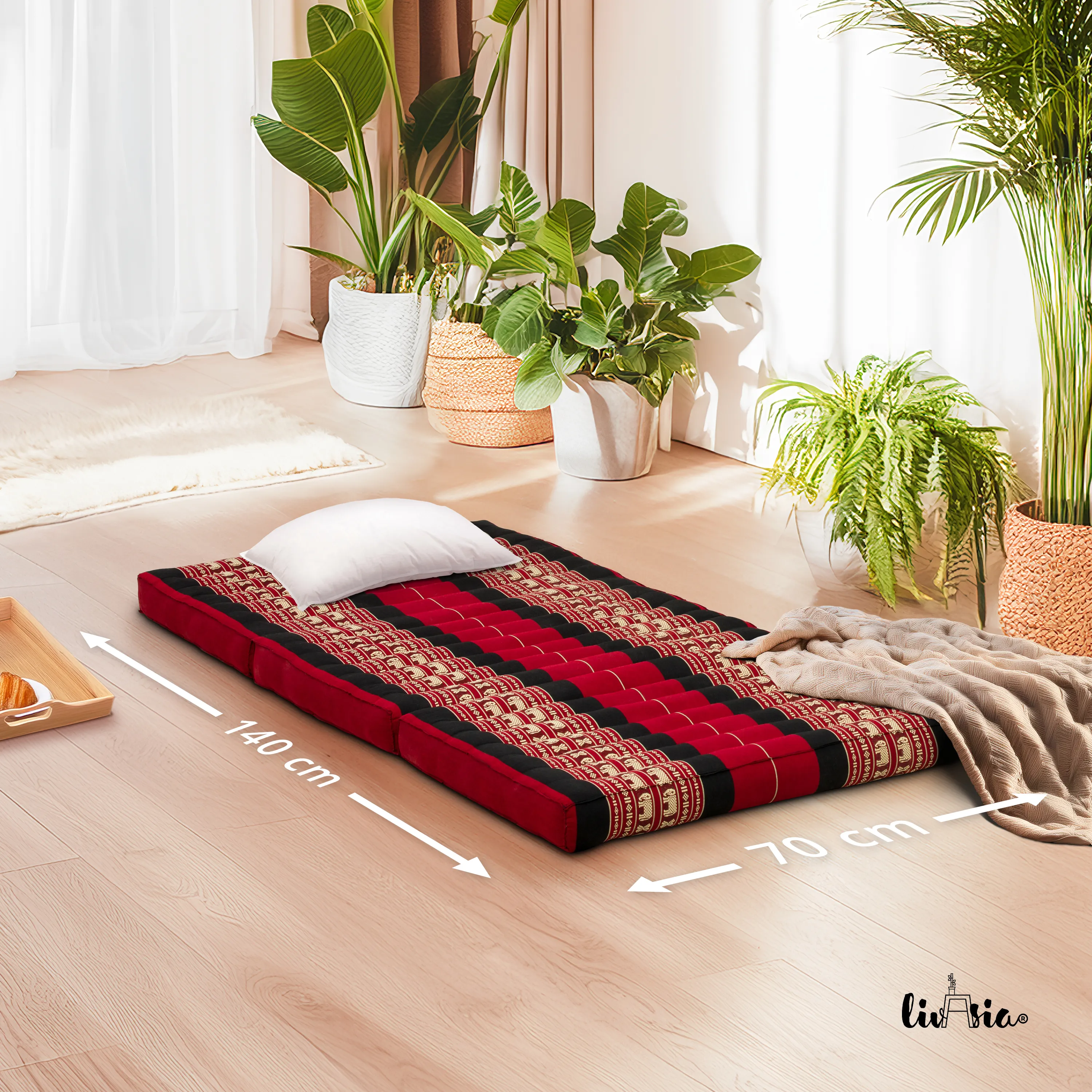 Kapok Folding Mattress for Kids, 70 cm wide