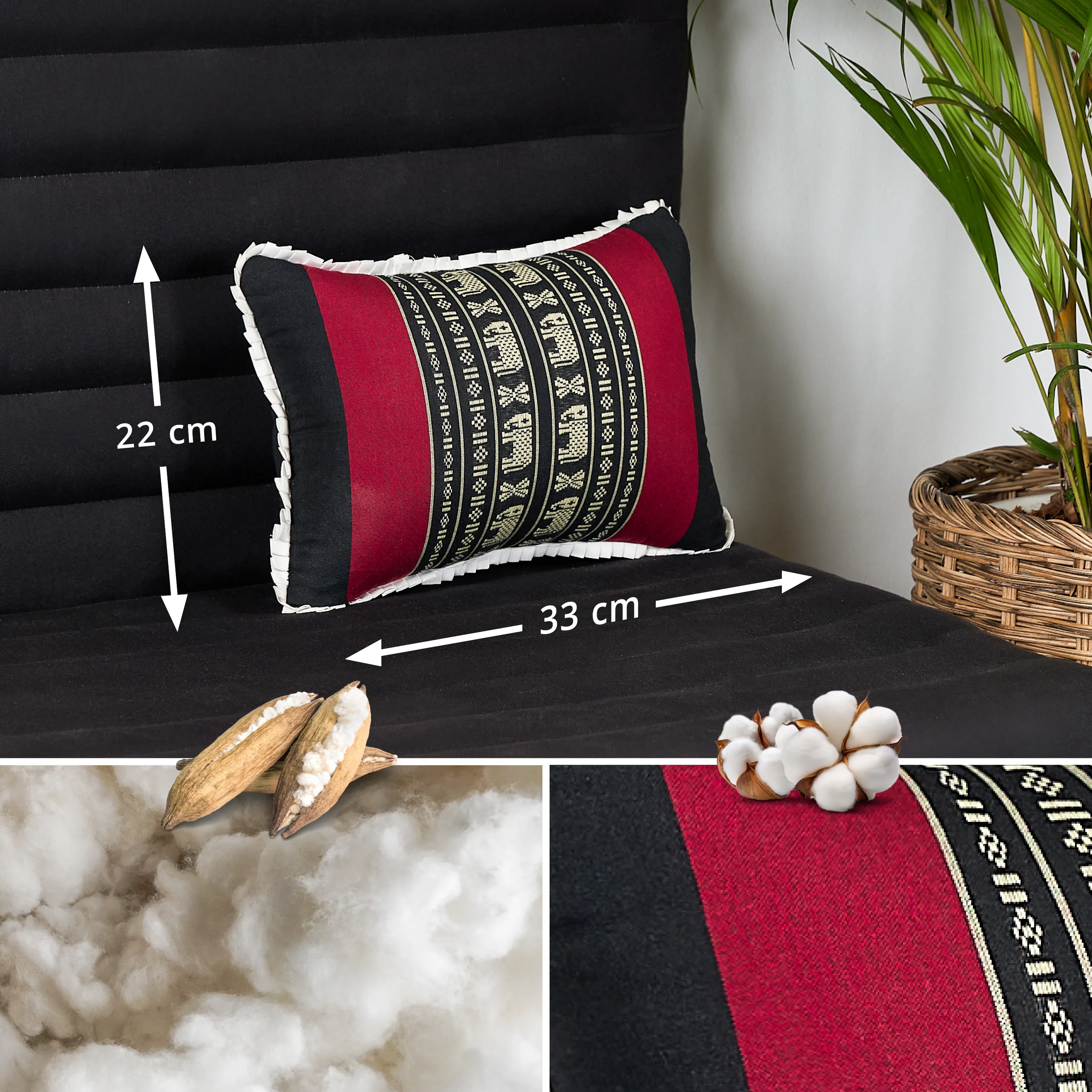 Kapok Throw Pillow