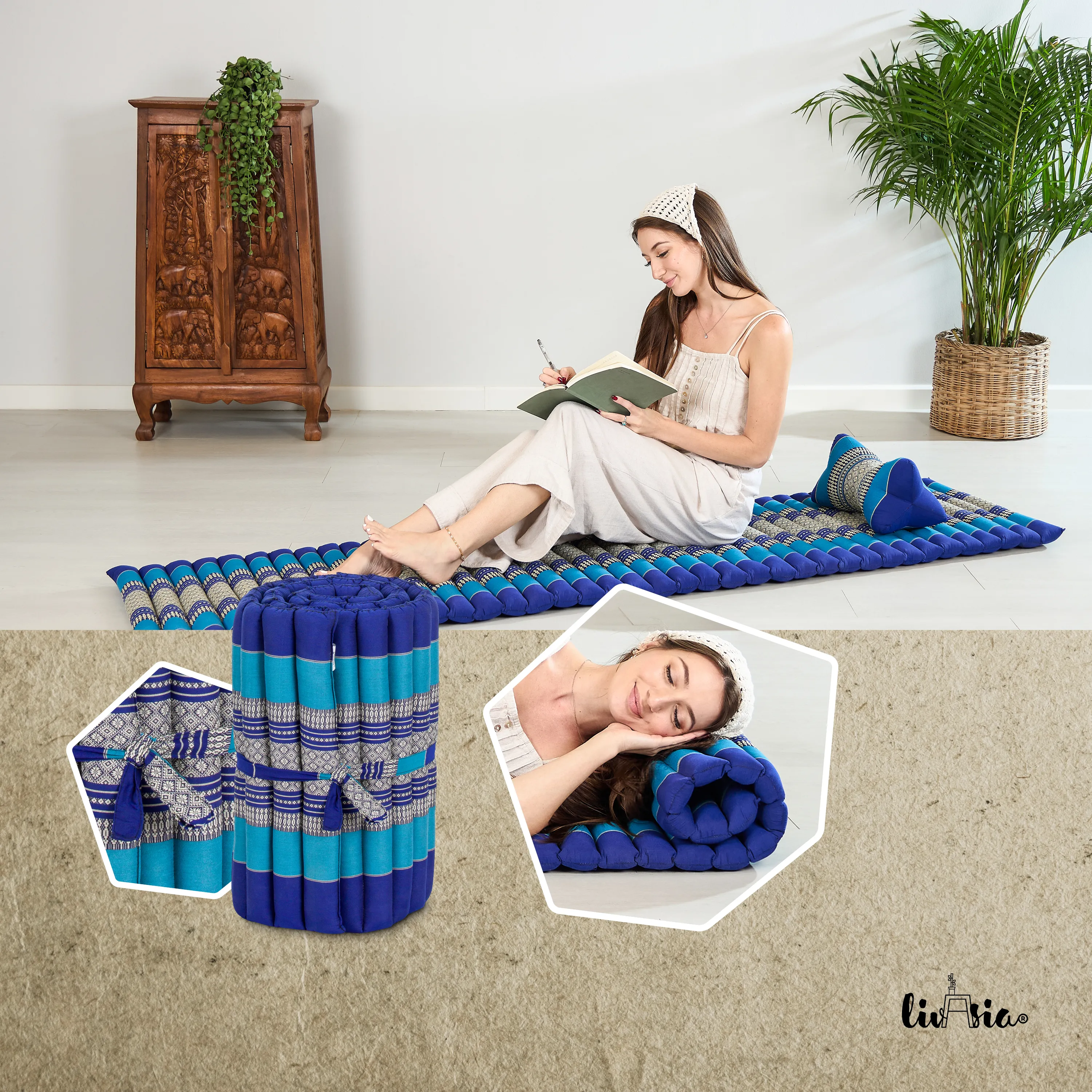 Kapok Roll Mat, 50 cm wide