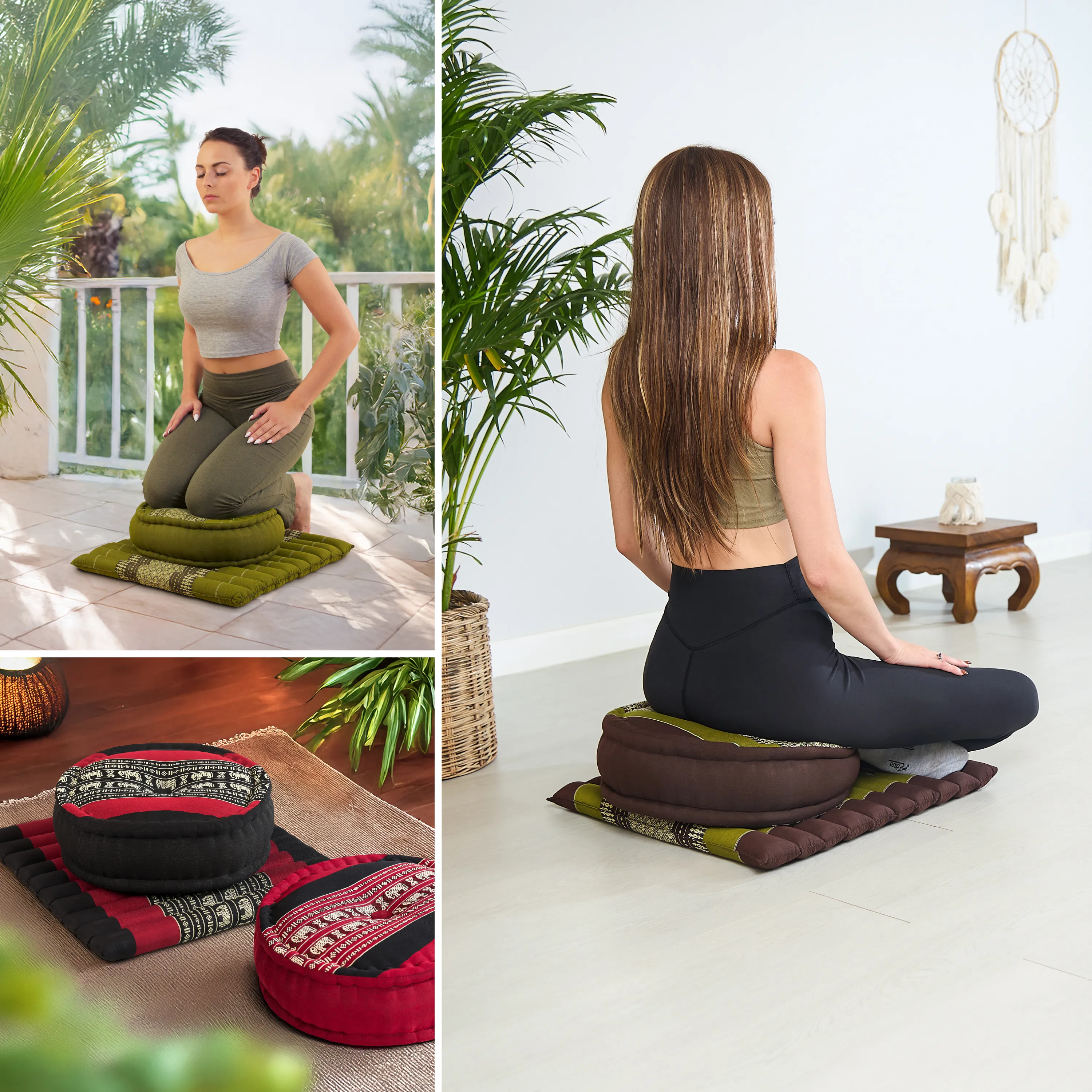 Kapok Meditation Cushion Set L