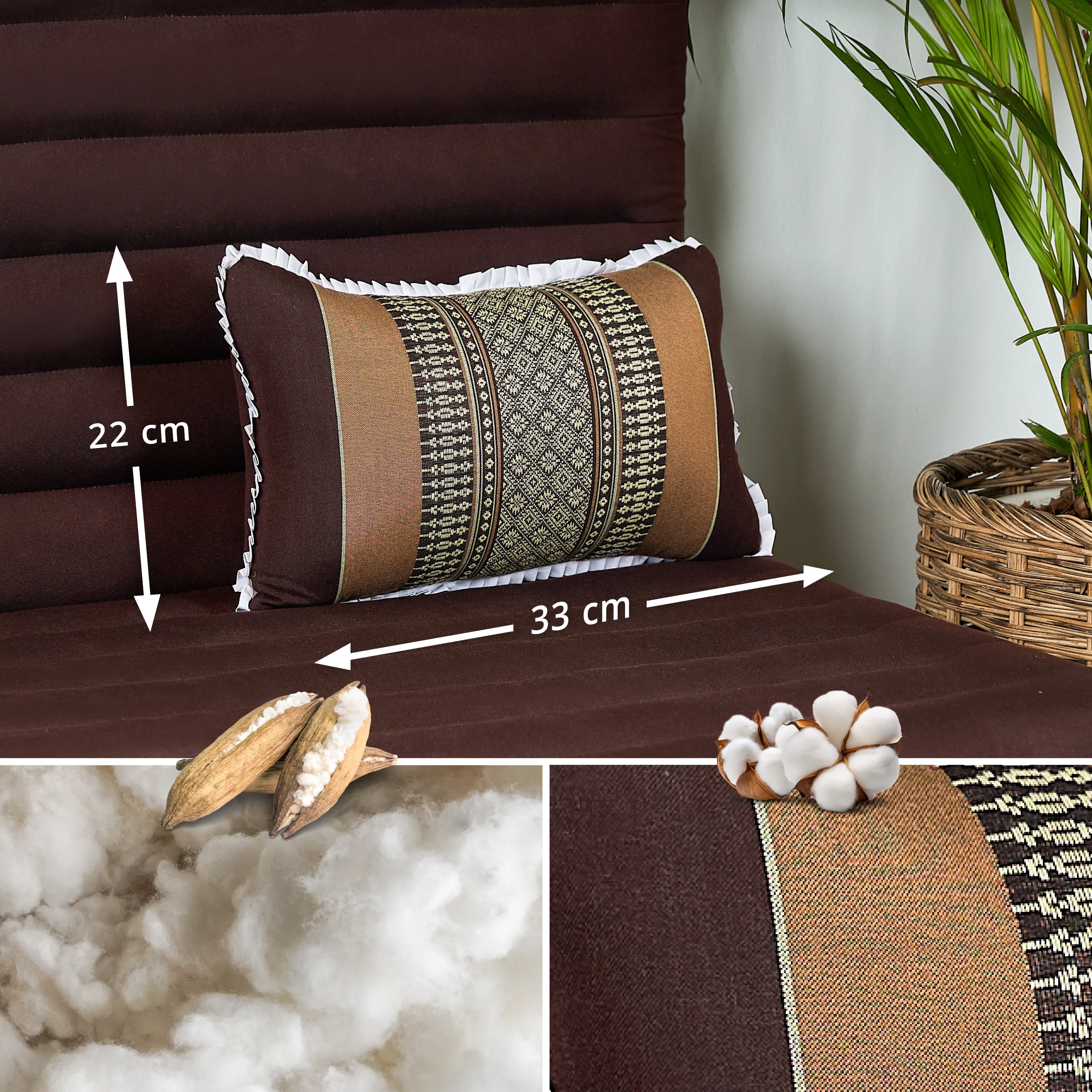 Kapok Throw Pillow