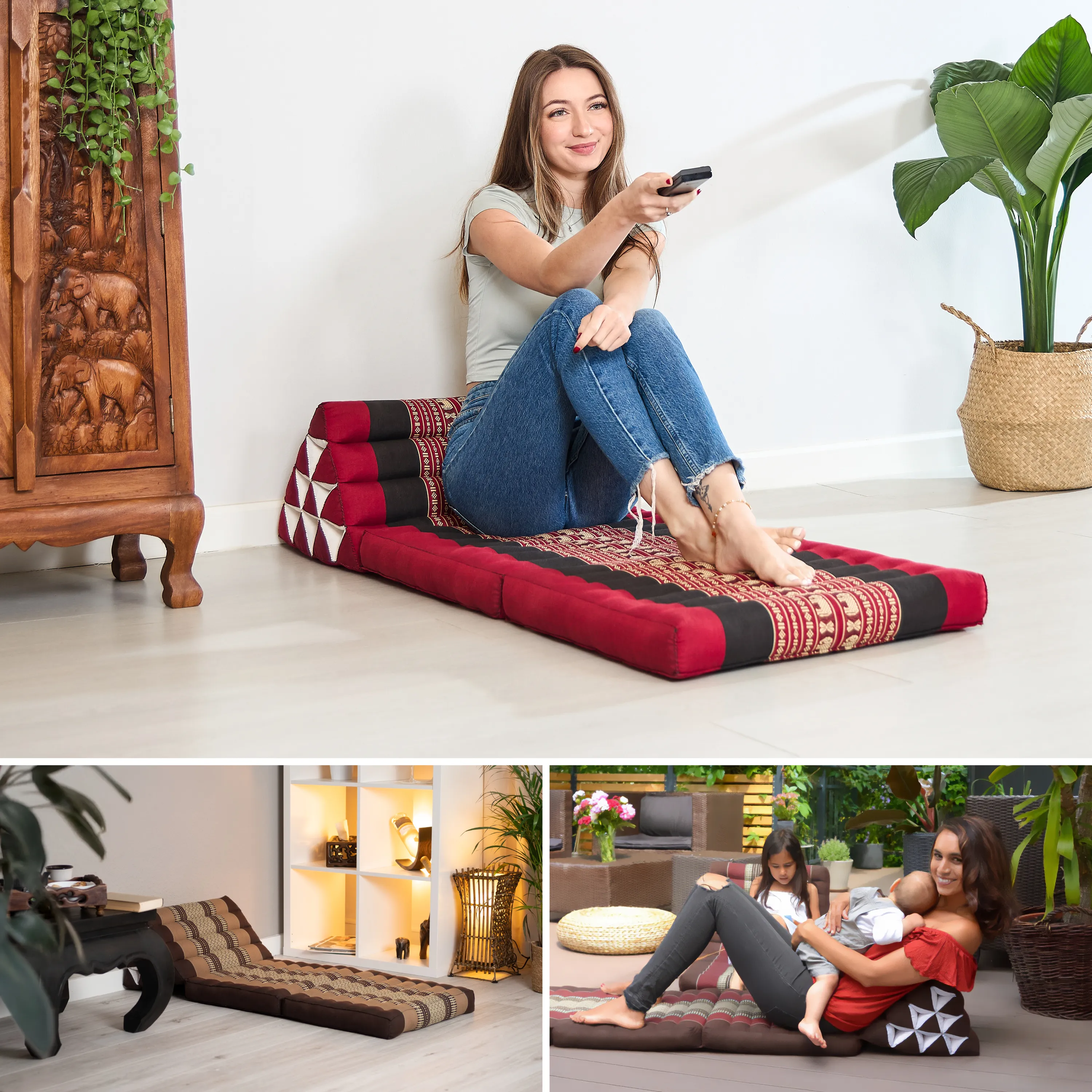 Kapok Thai Cushion 2 Fold
