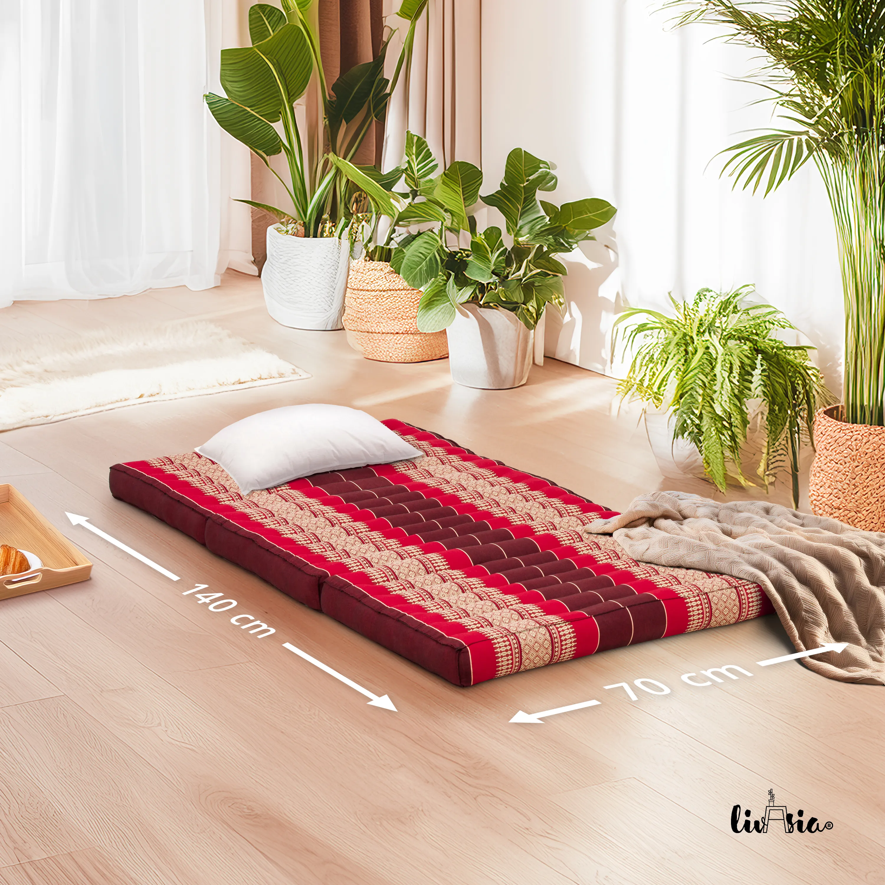Kapok Folding Mattress for Kids, 70 cm wide