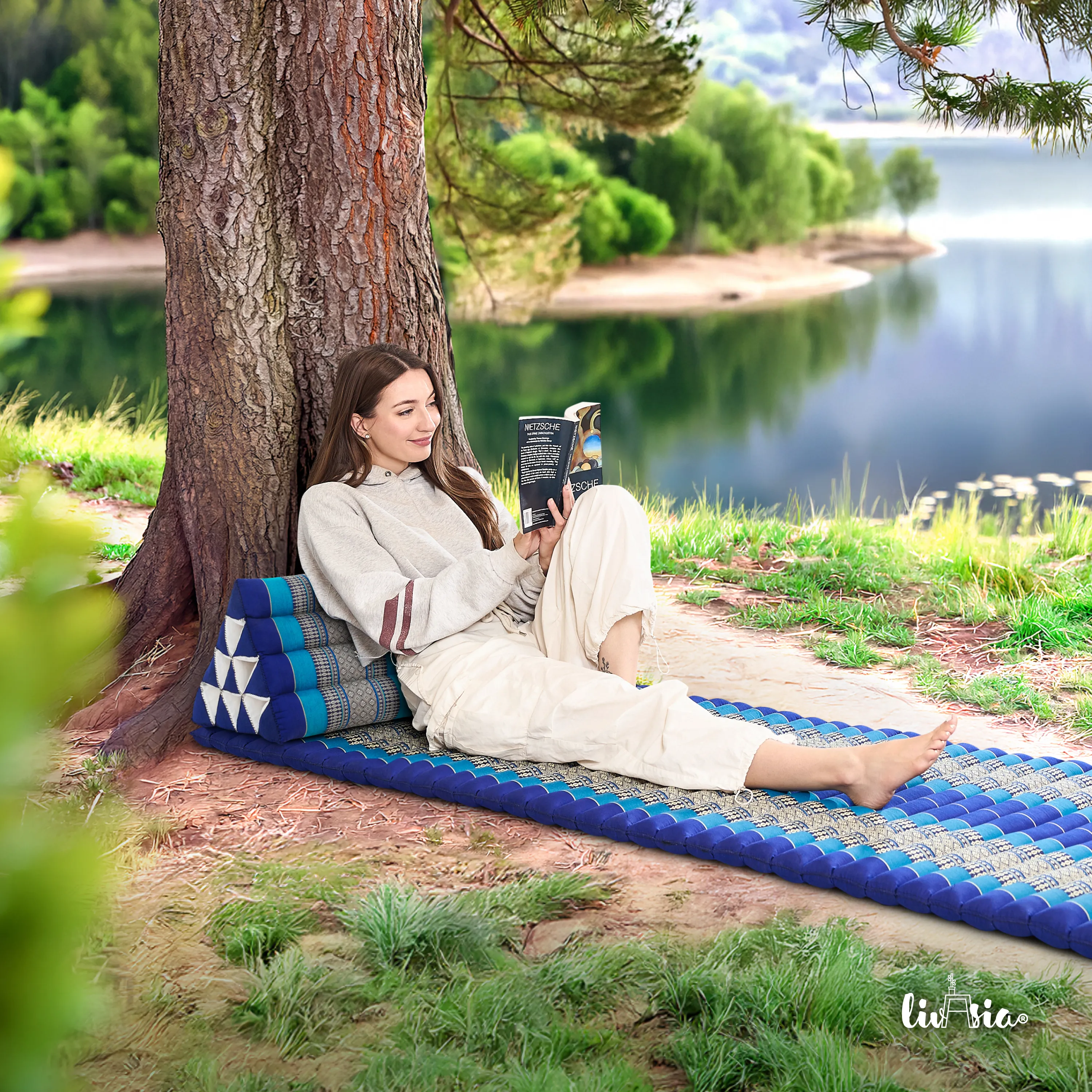 Kapok Triangle Cushion Wide