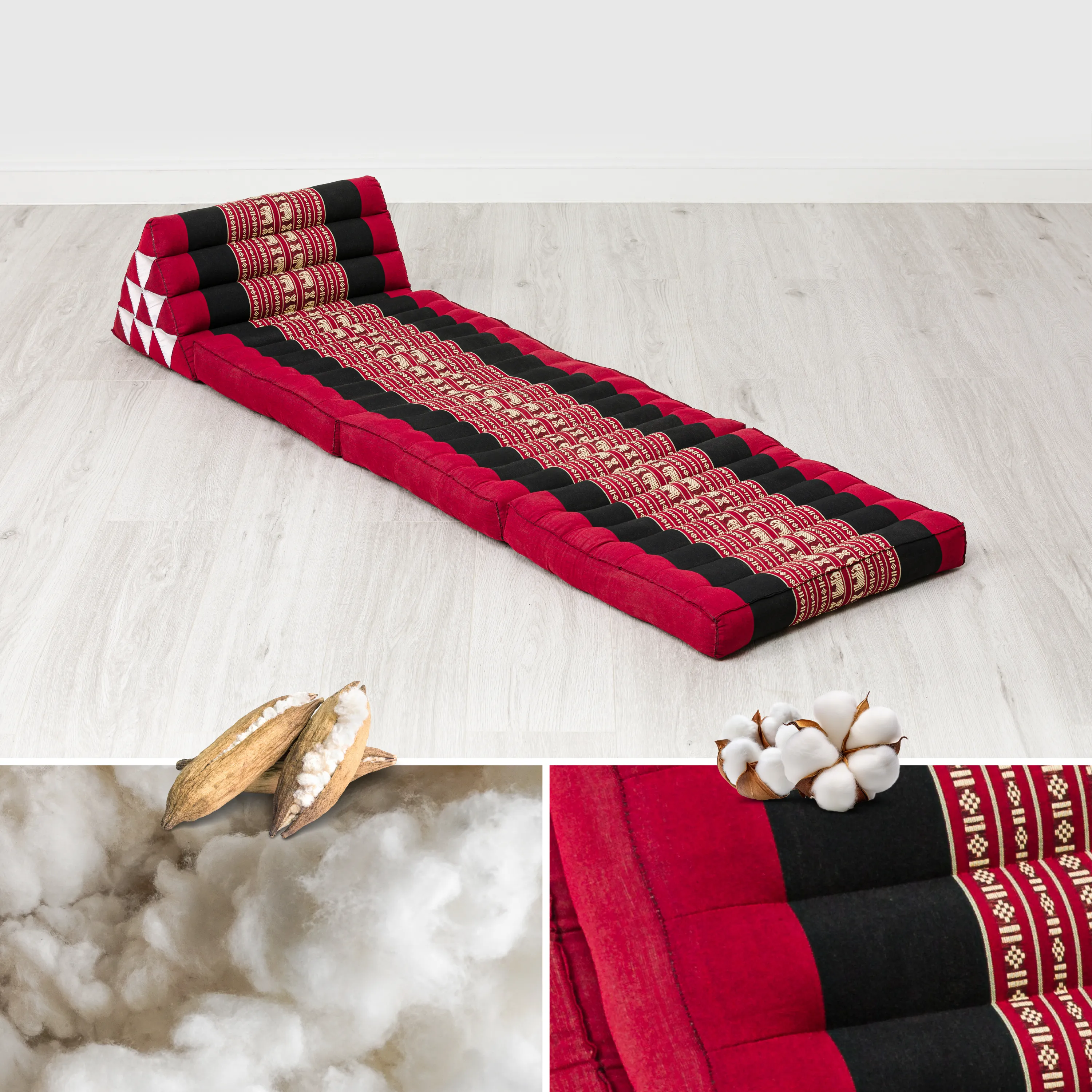 Kapok Thai Cushion 3 Fold, Classic
