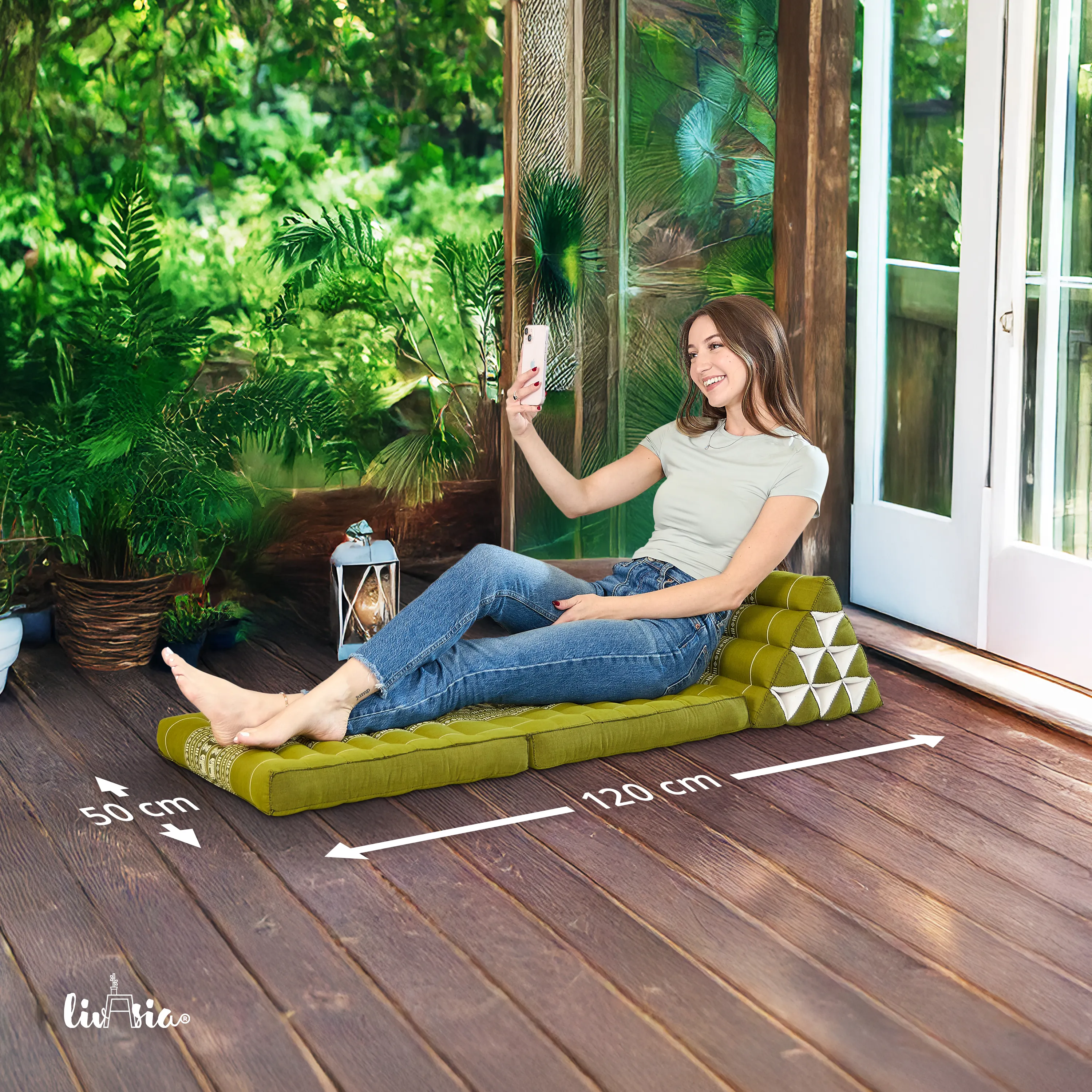 Kapok Thai Cushion 2 Fold