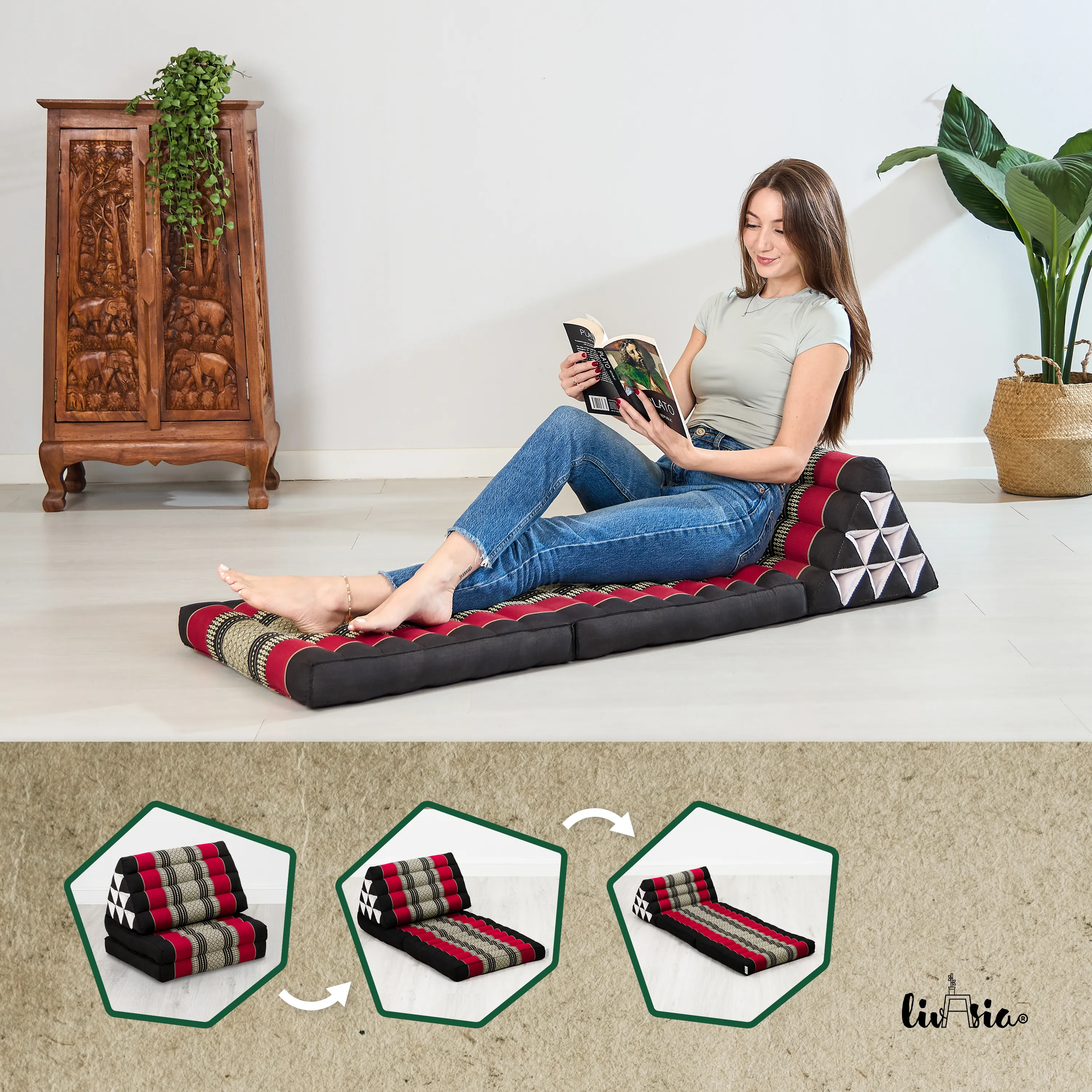 Kapok Thai Cushion 2 Fold