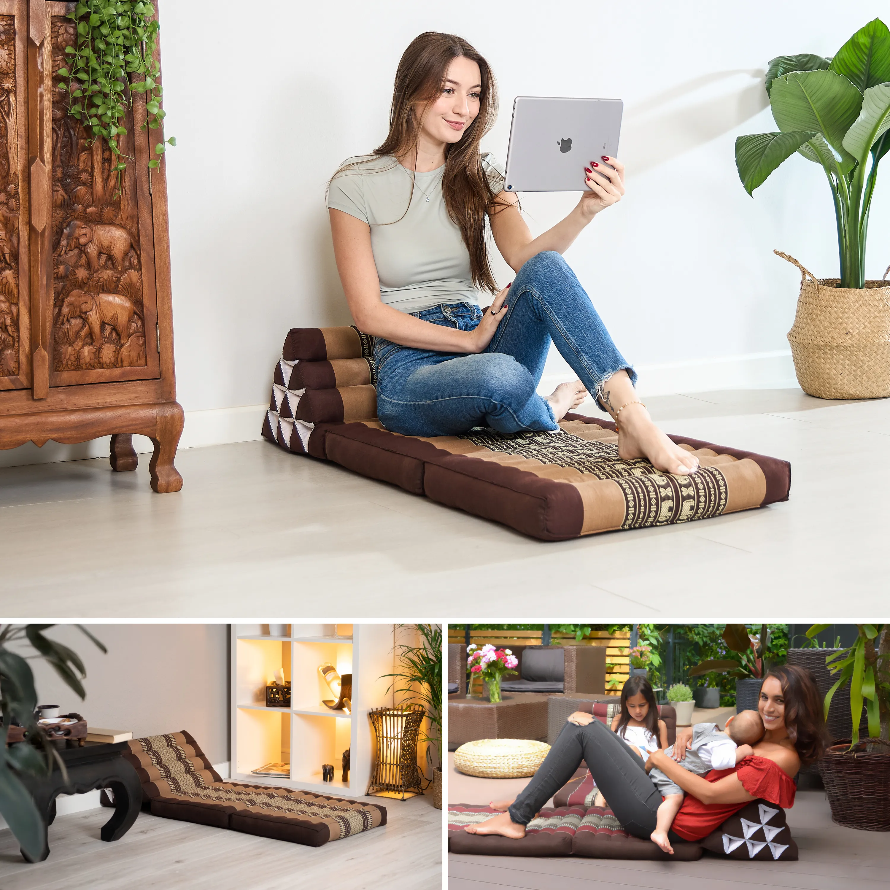 Kapok Thai Cushion 2 Fold