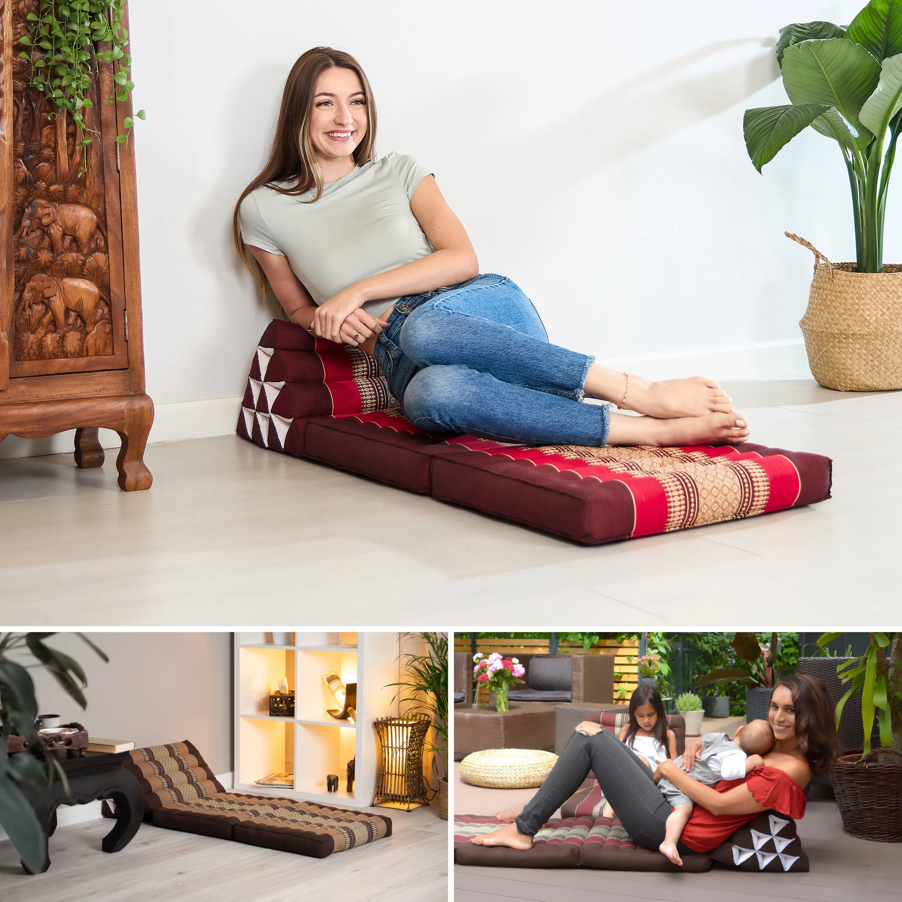 Kapok Thai Cushion 2 Fold