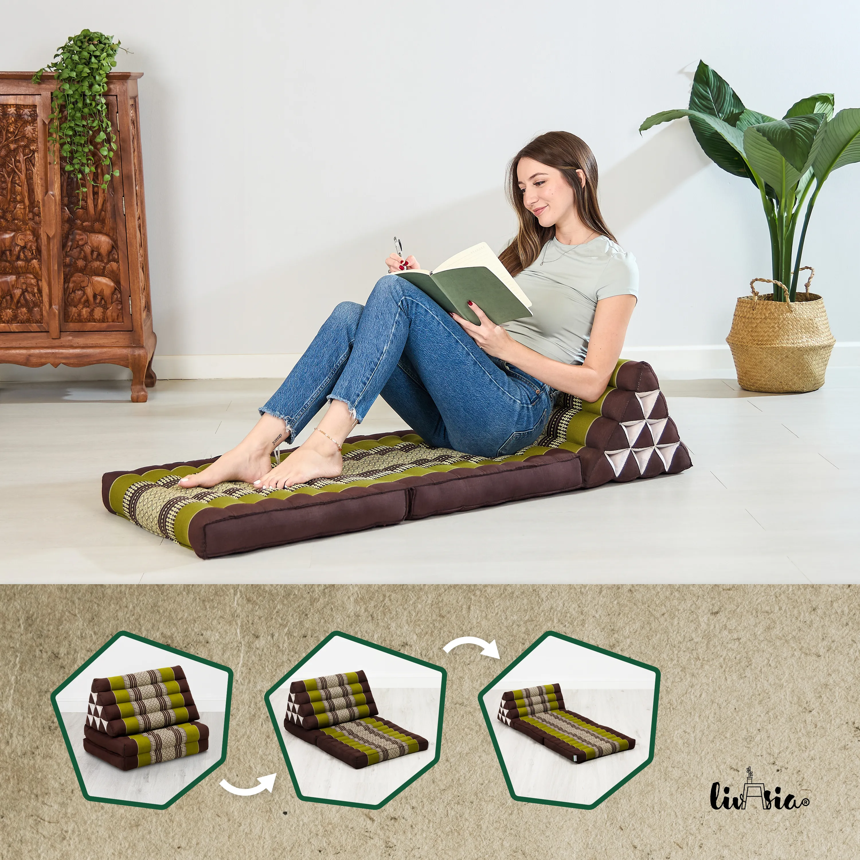 Kapok Thai Cushion 2 Fold