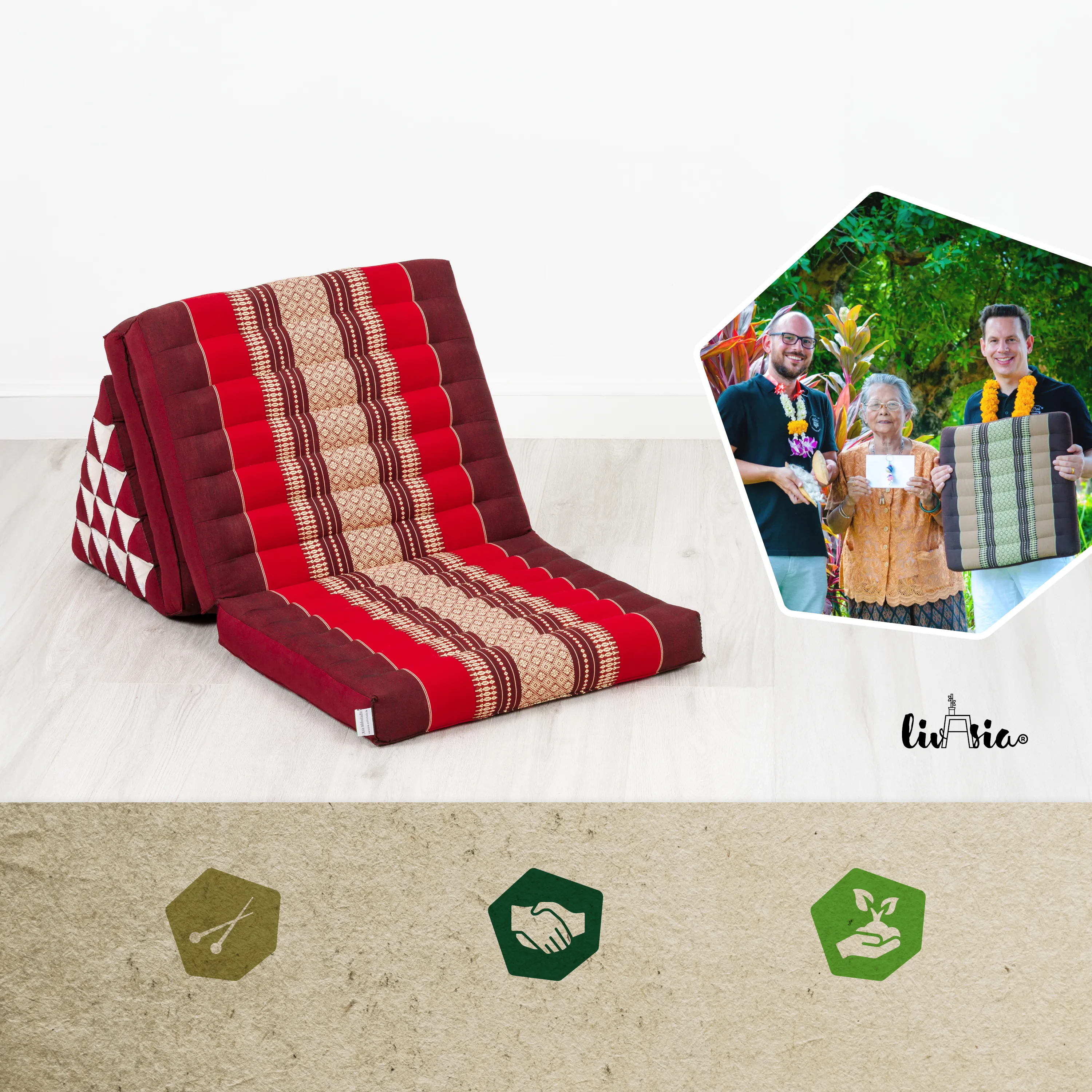 Kapok Thai Cushion XXL Tall