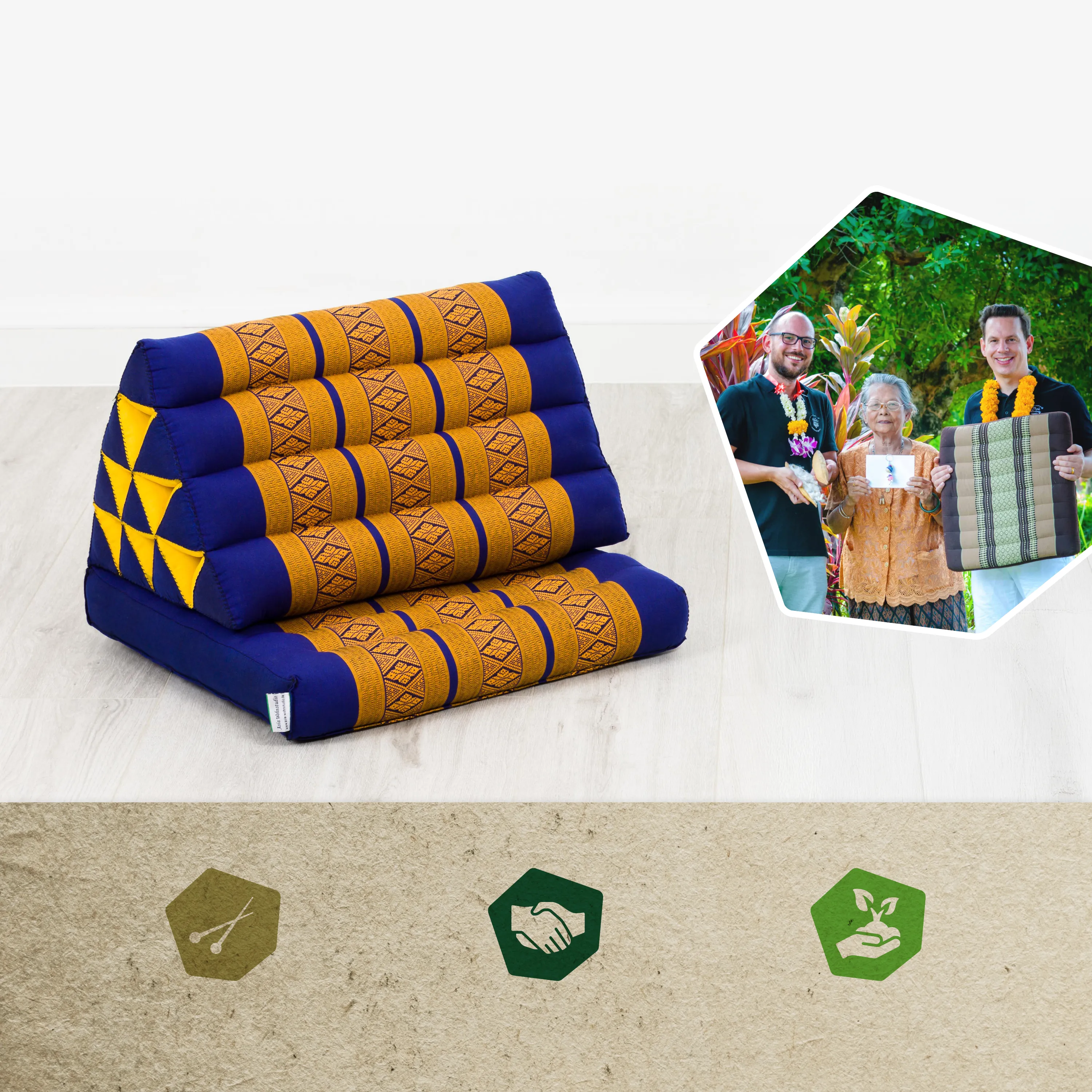 Kapok Thai Cushion 1 Fold