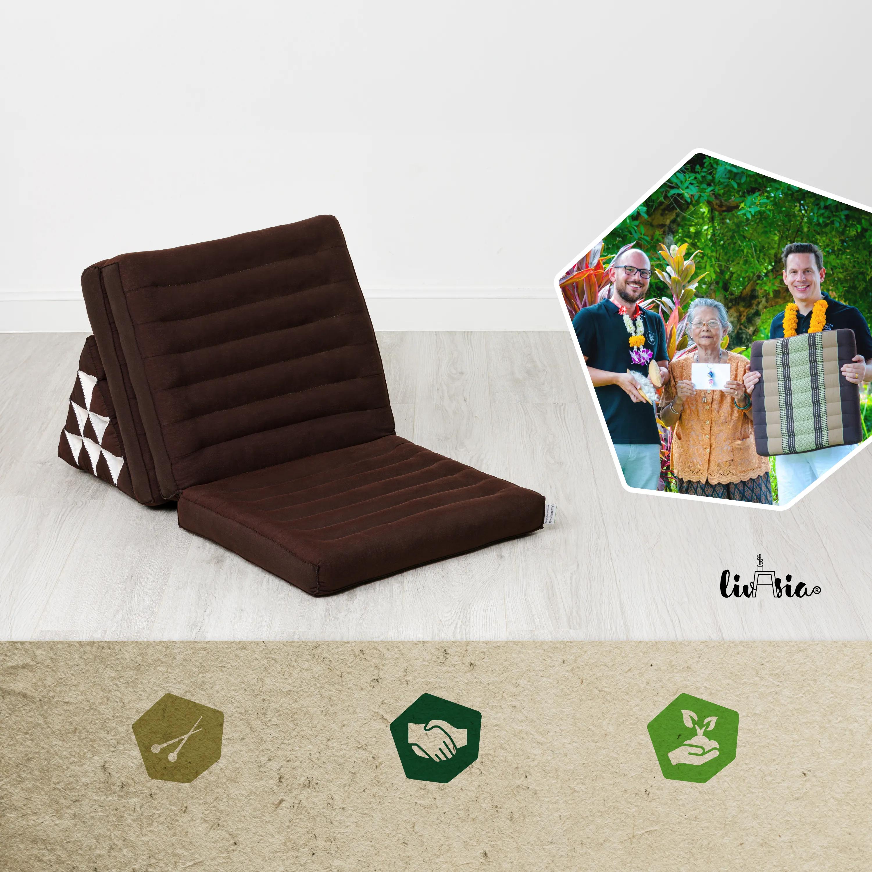 Kapok Thai Cushion 3 Fold, Basic