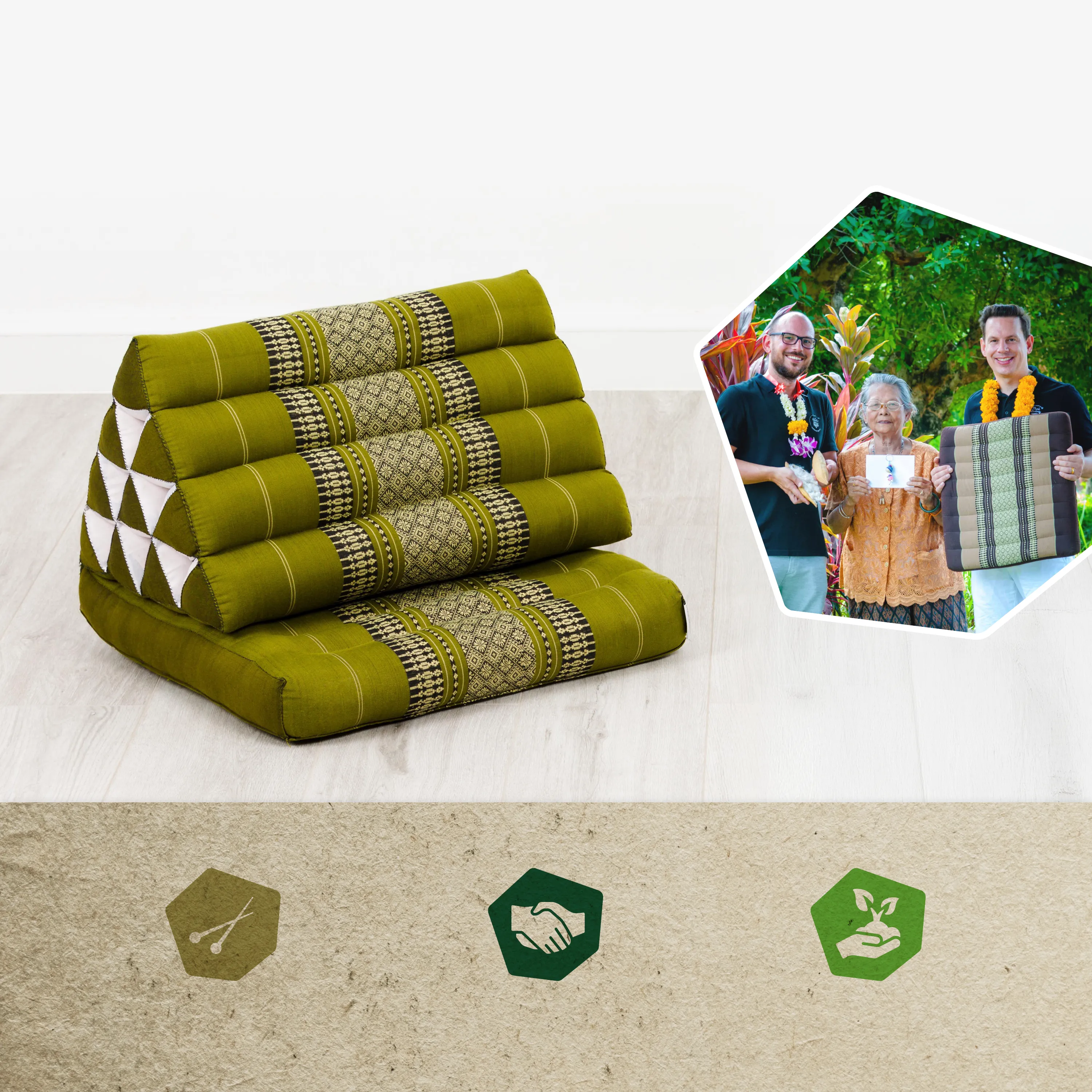 Kapok Thai Cushion 1 Fold