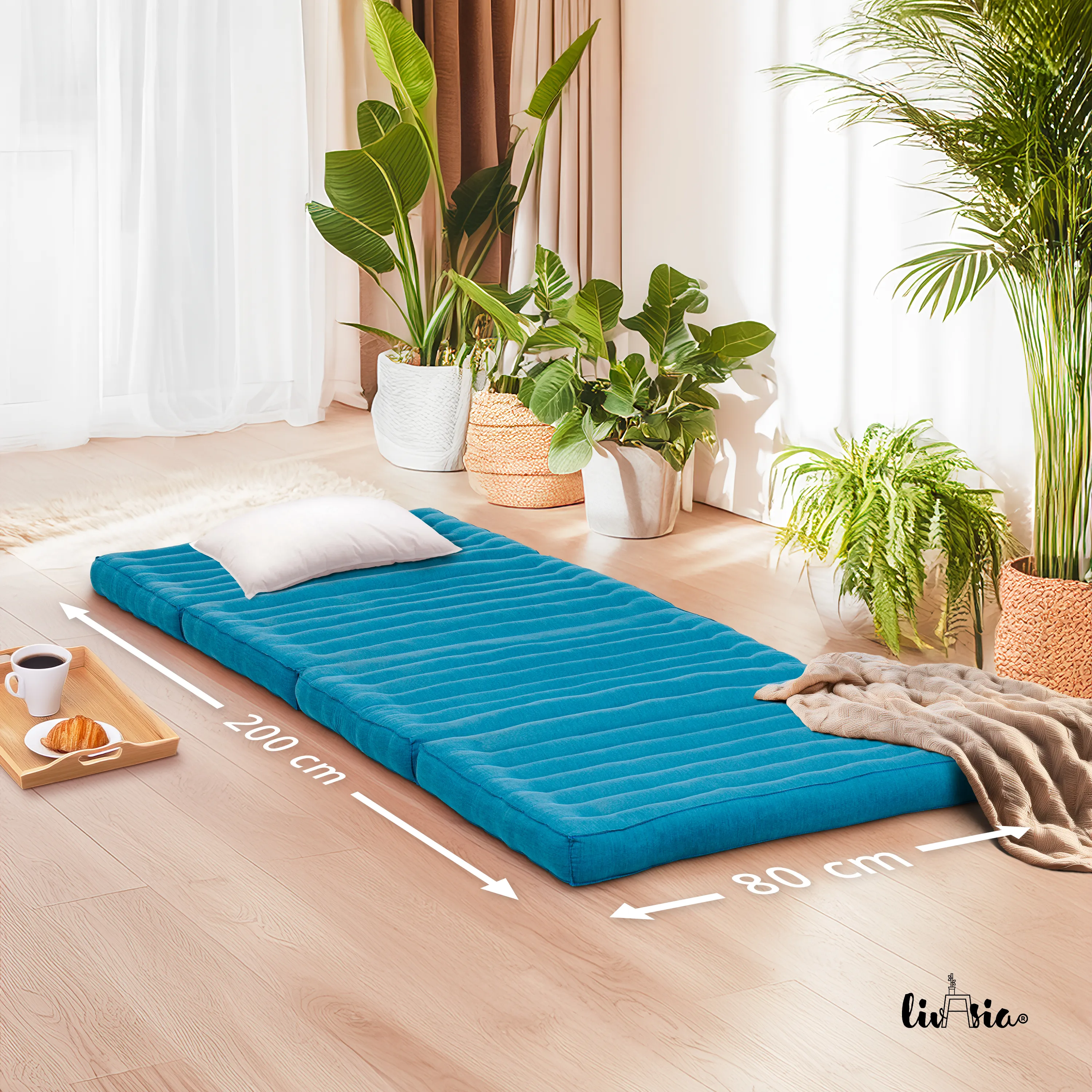 Kapok Folding Mattress, 80 cm wide, Basic