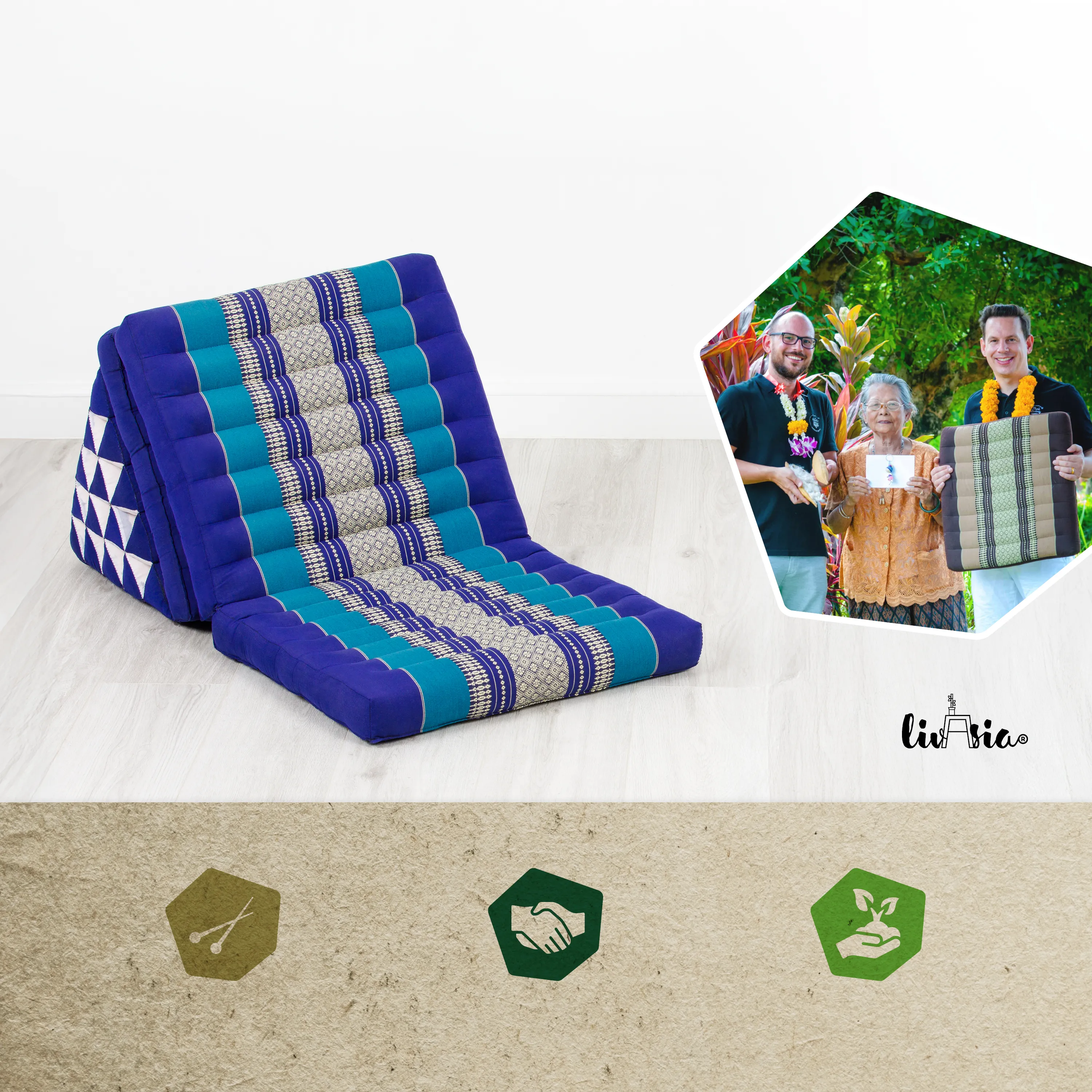 Kapok Thai Cushion XXL Tall