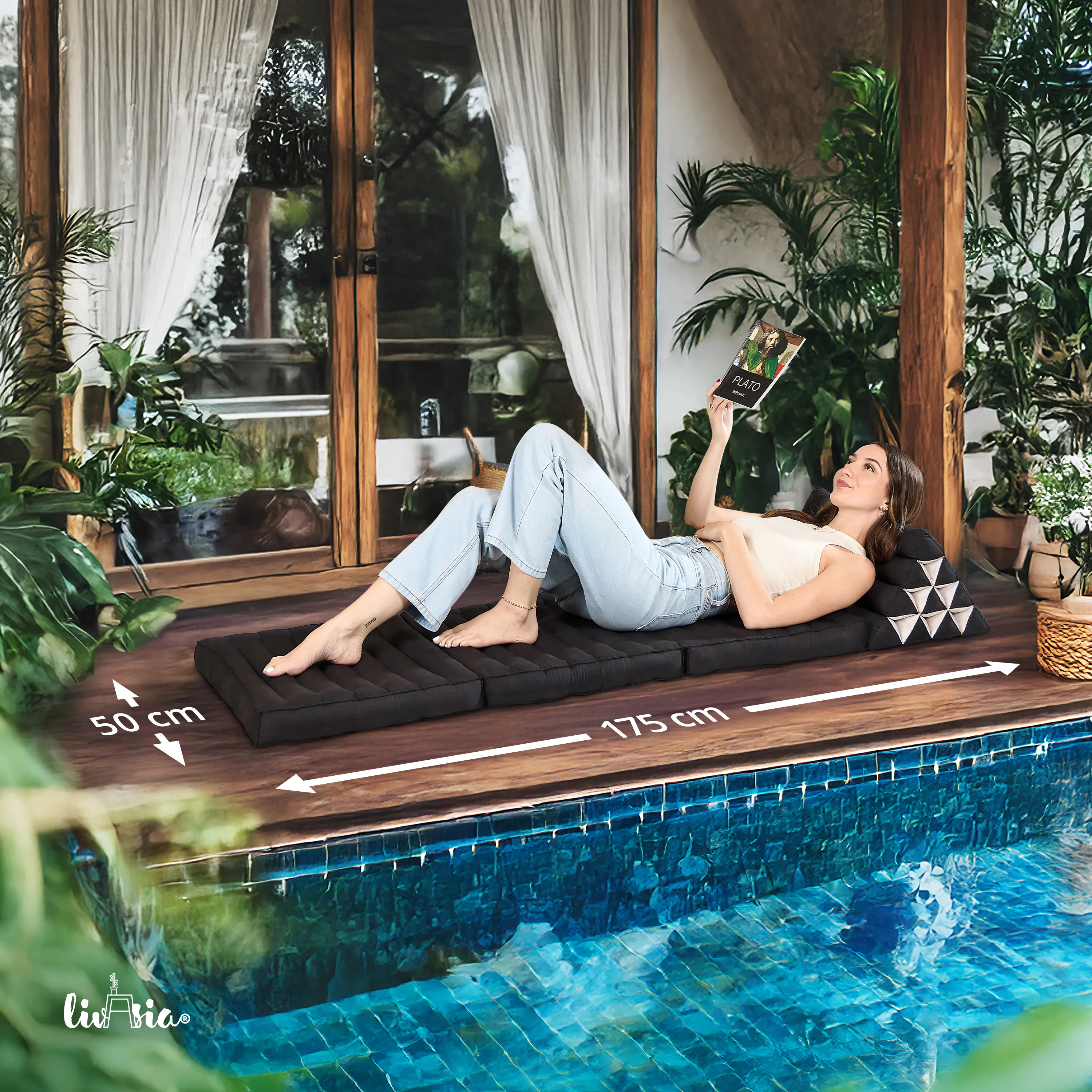Kapok Thai Cushion 3 Fold, Basic
