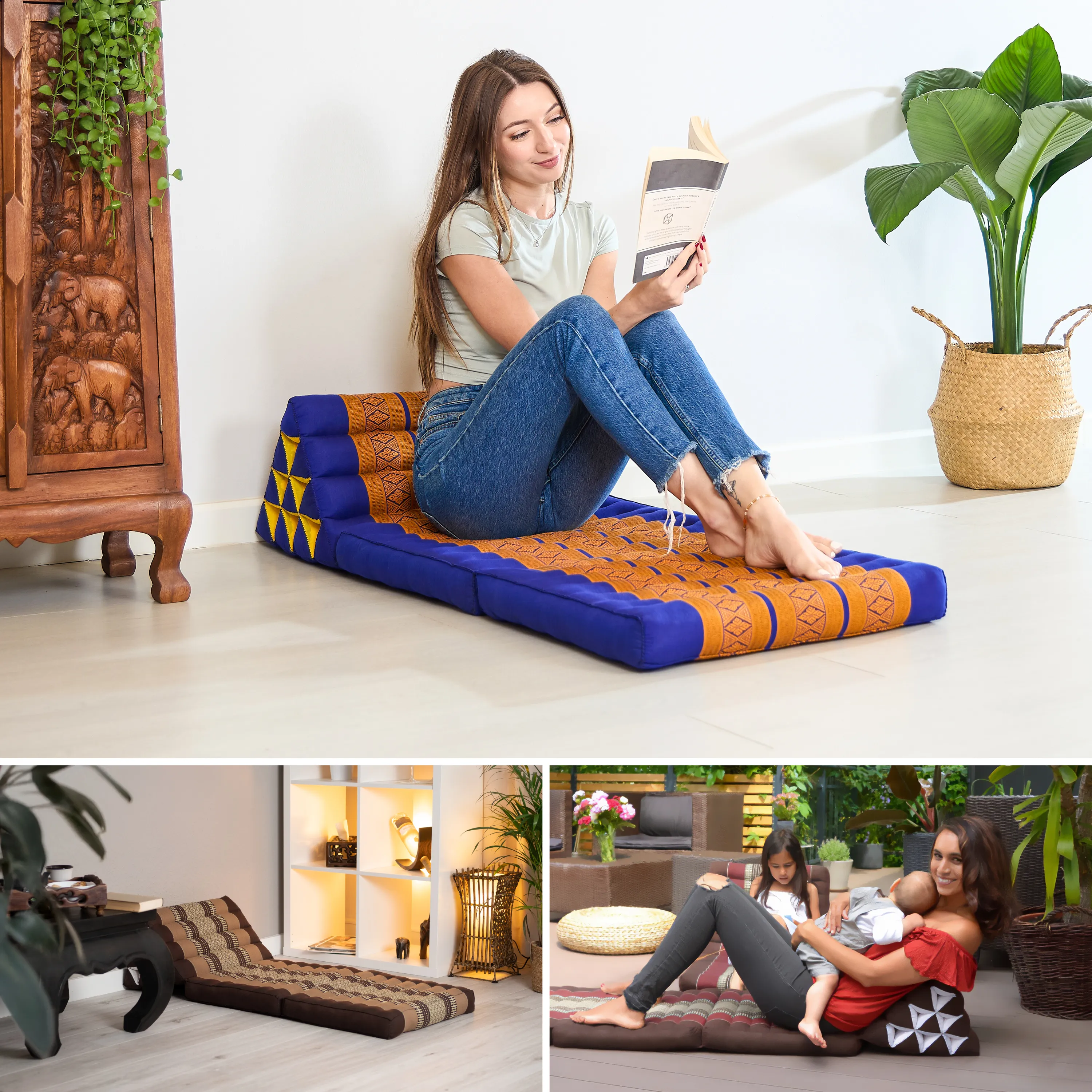 Kapok Thai Cushion 2 Fold