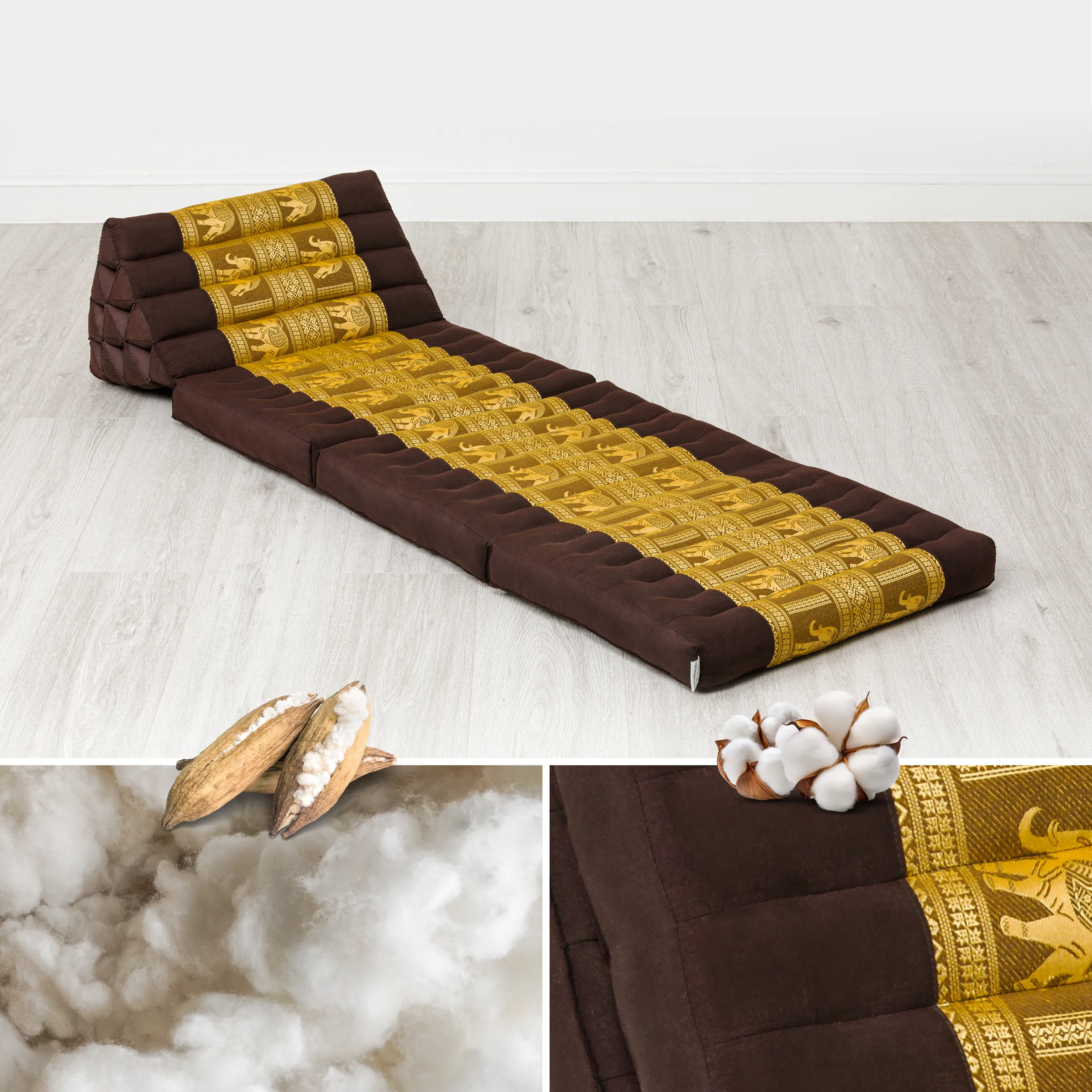 Kapok Thai Cushion 3 Fold, Deluxe