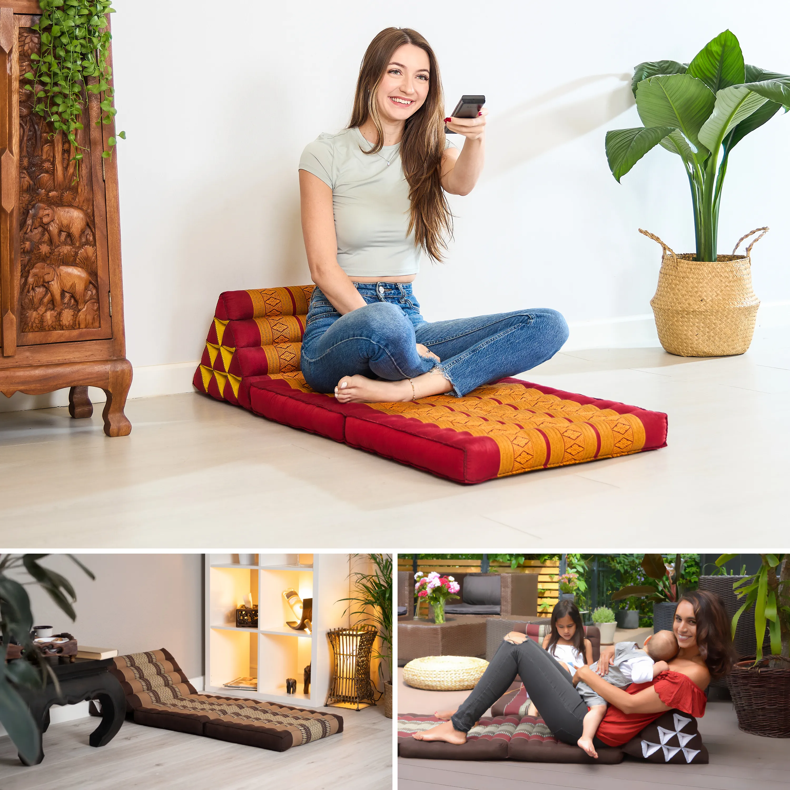 Kapok Thai Cushion 2 Fold