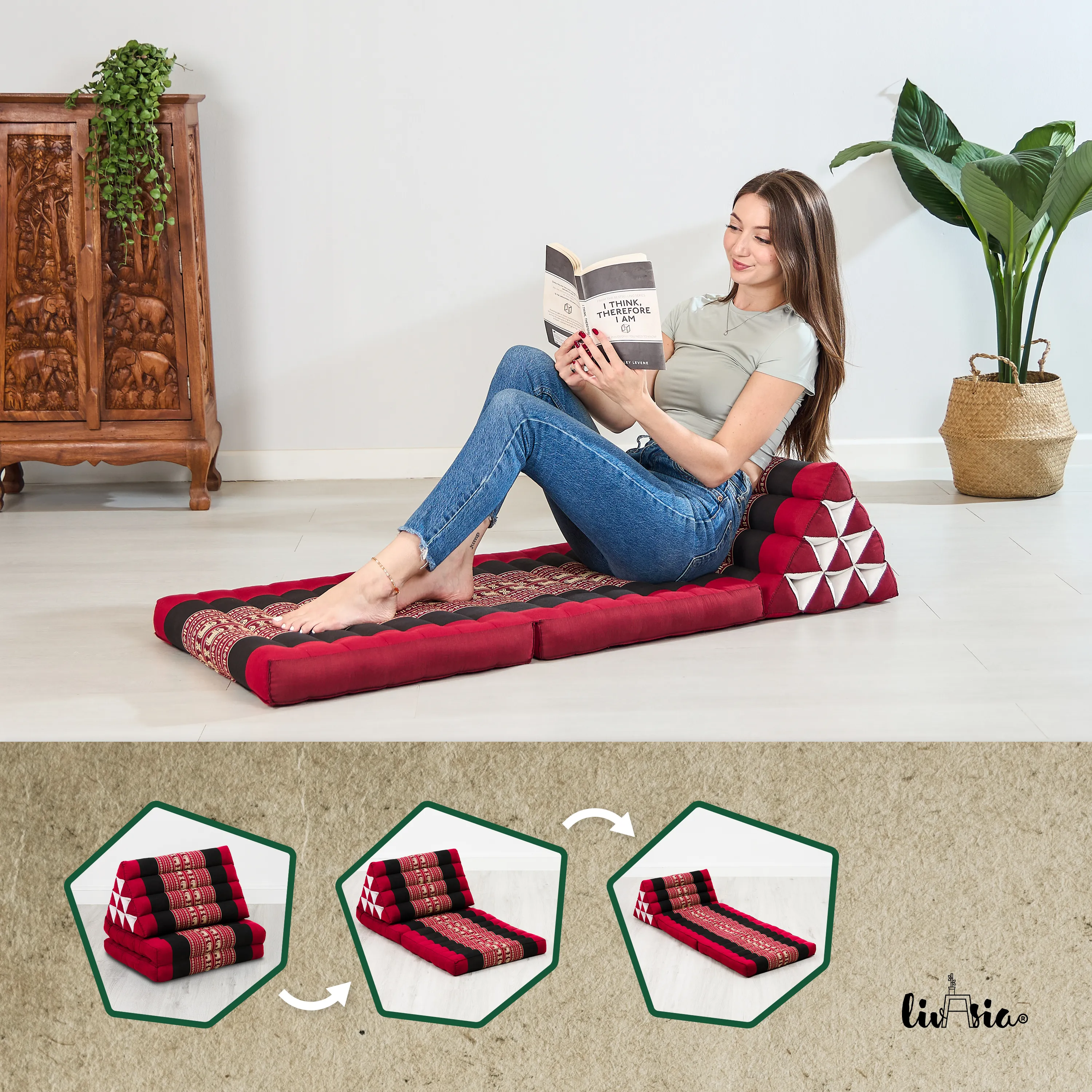 Kapok Thai Cushion 2 Fold