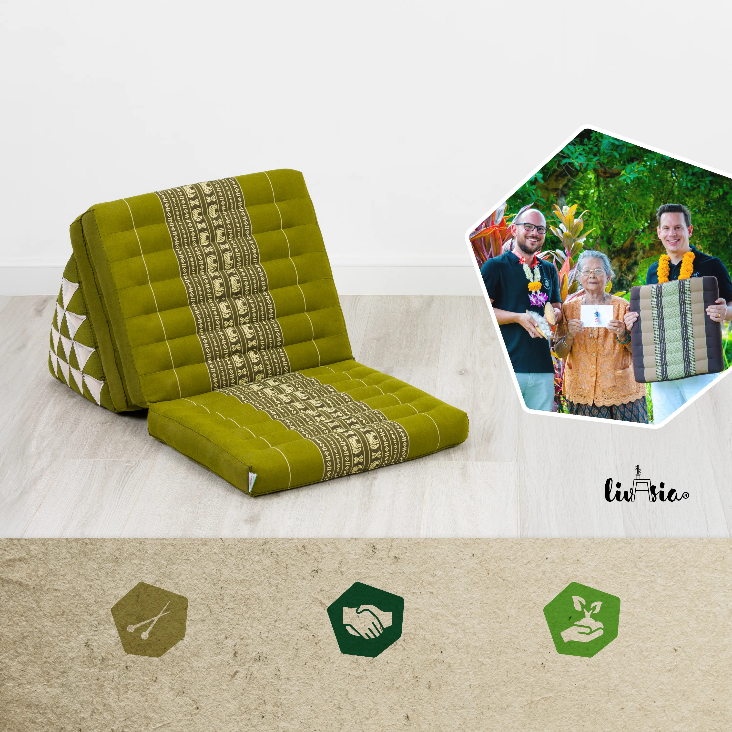 Kapok Thai Cushion XXL Tall