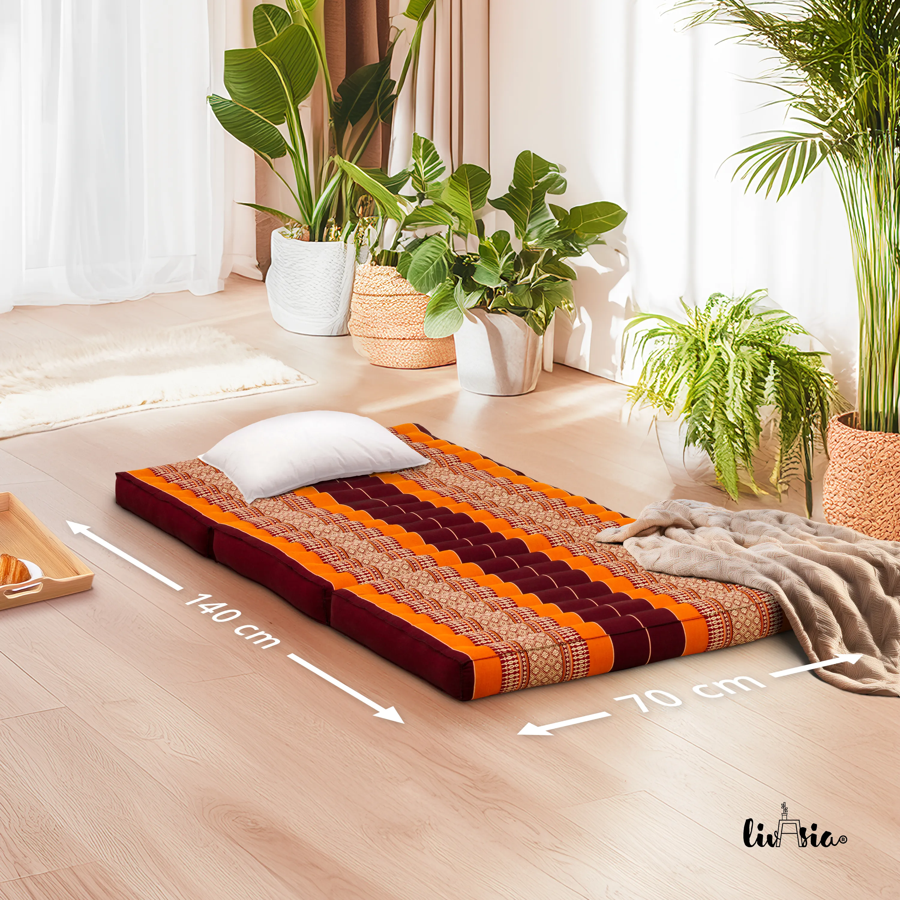 Kapok Folding Mattress for Kids, 70 cm wide