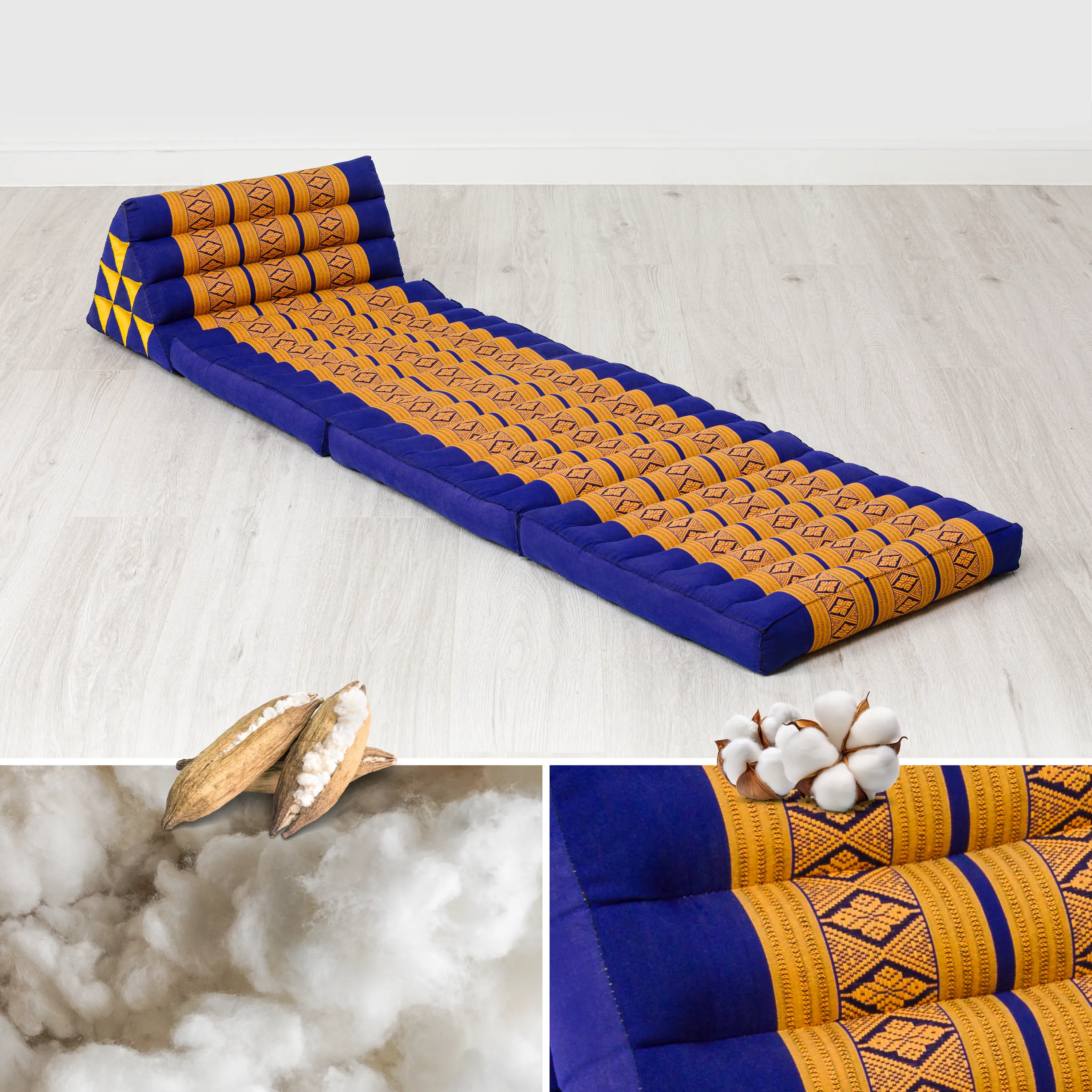 Kapok Thai Cushion 3 Fold, Classic