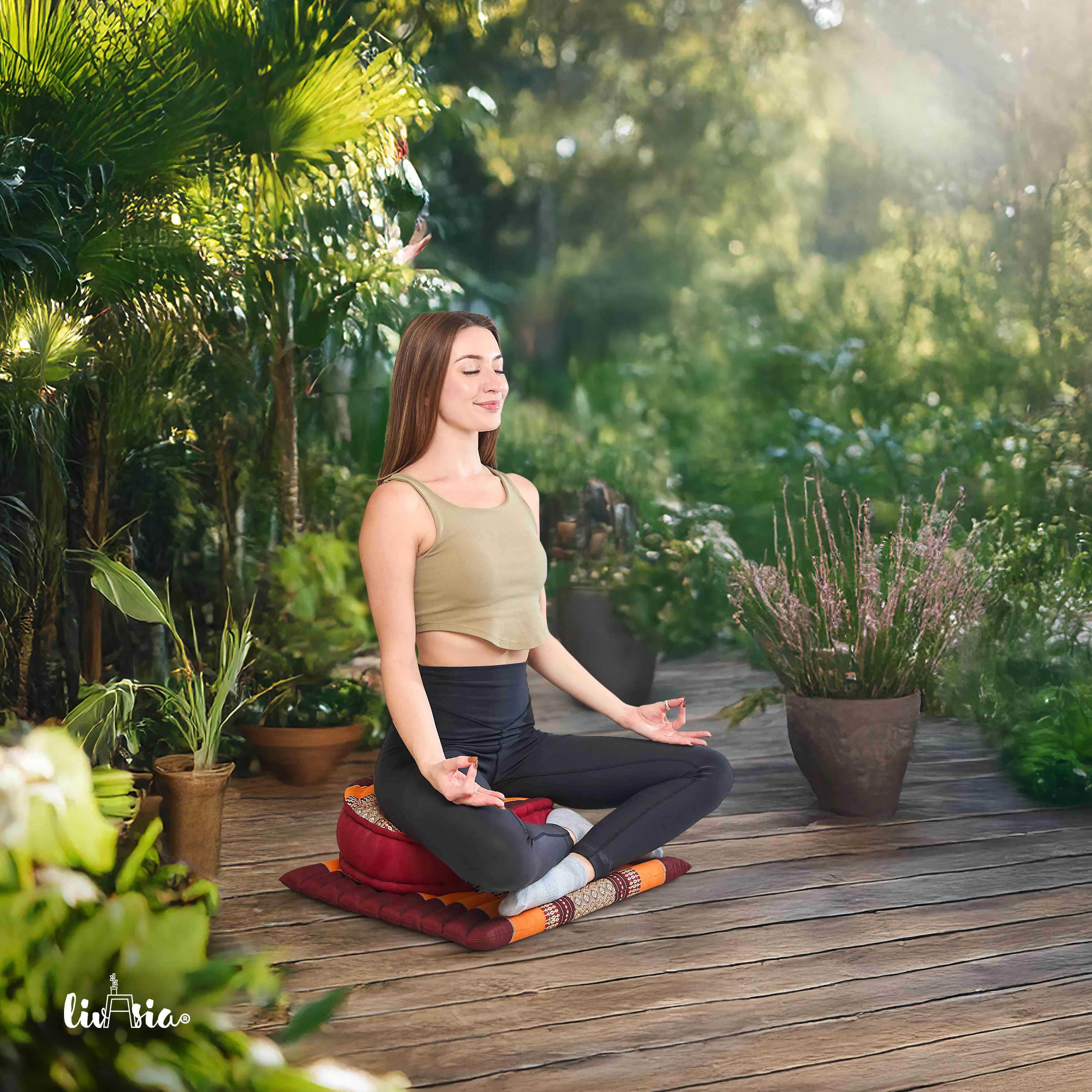 Kapok Meditation Cushion Set L