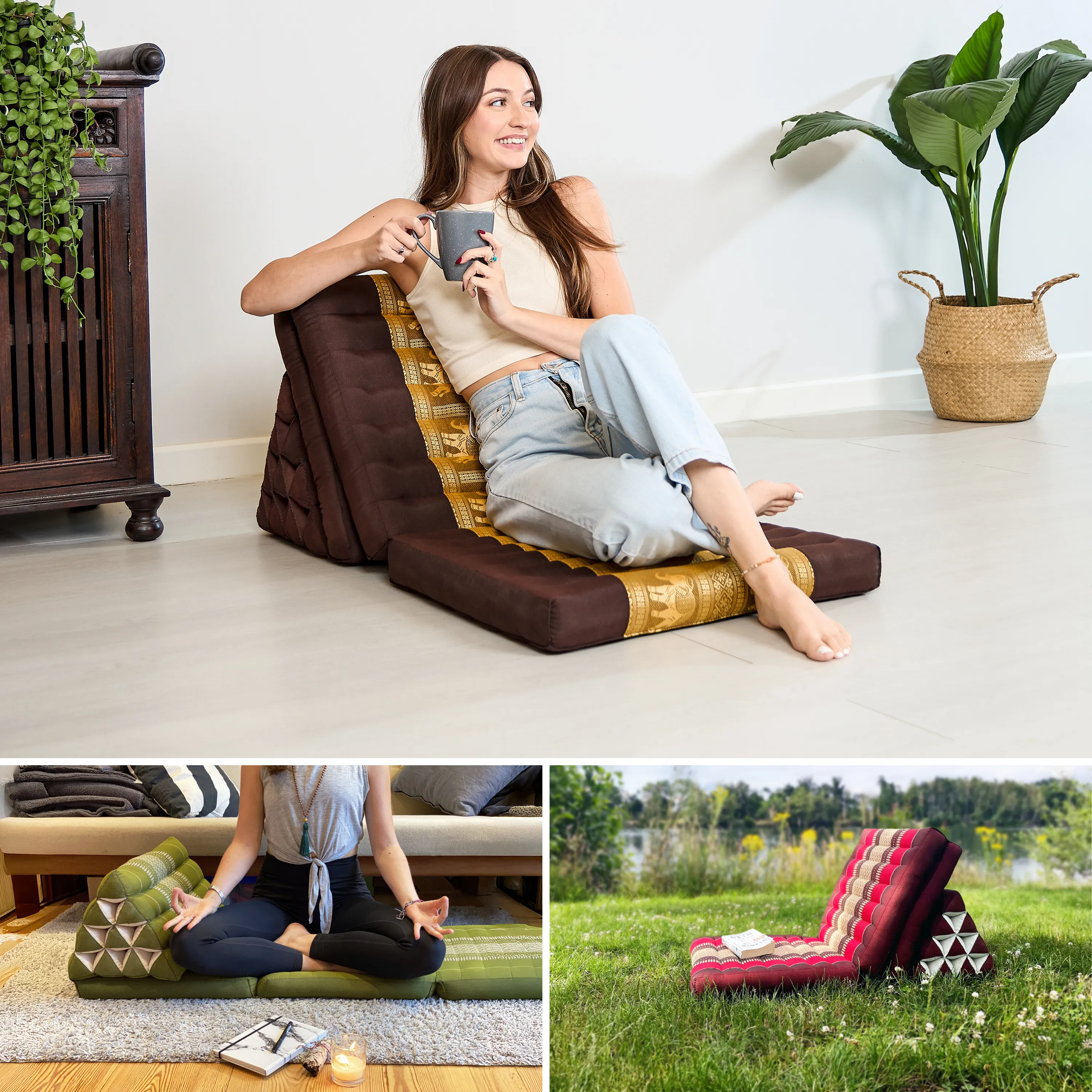 Kapok Thai Cushion 3 Fold, Deluxe