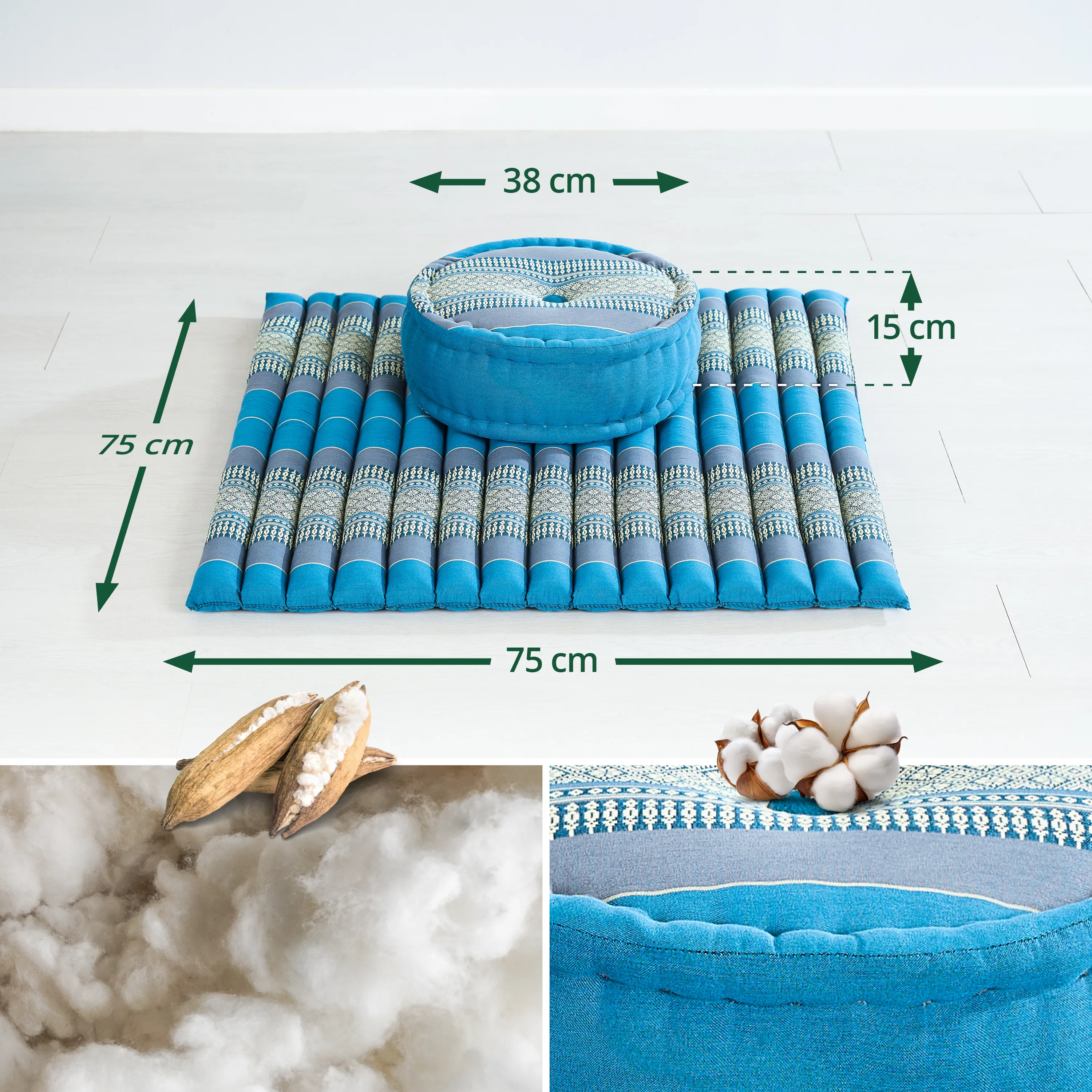 Kapok Meditation Cushion Set XL
