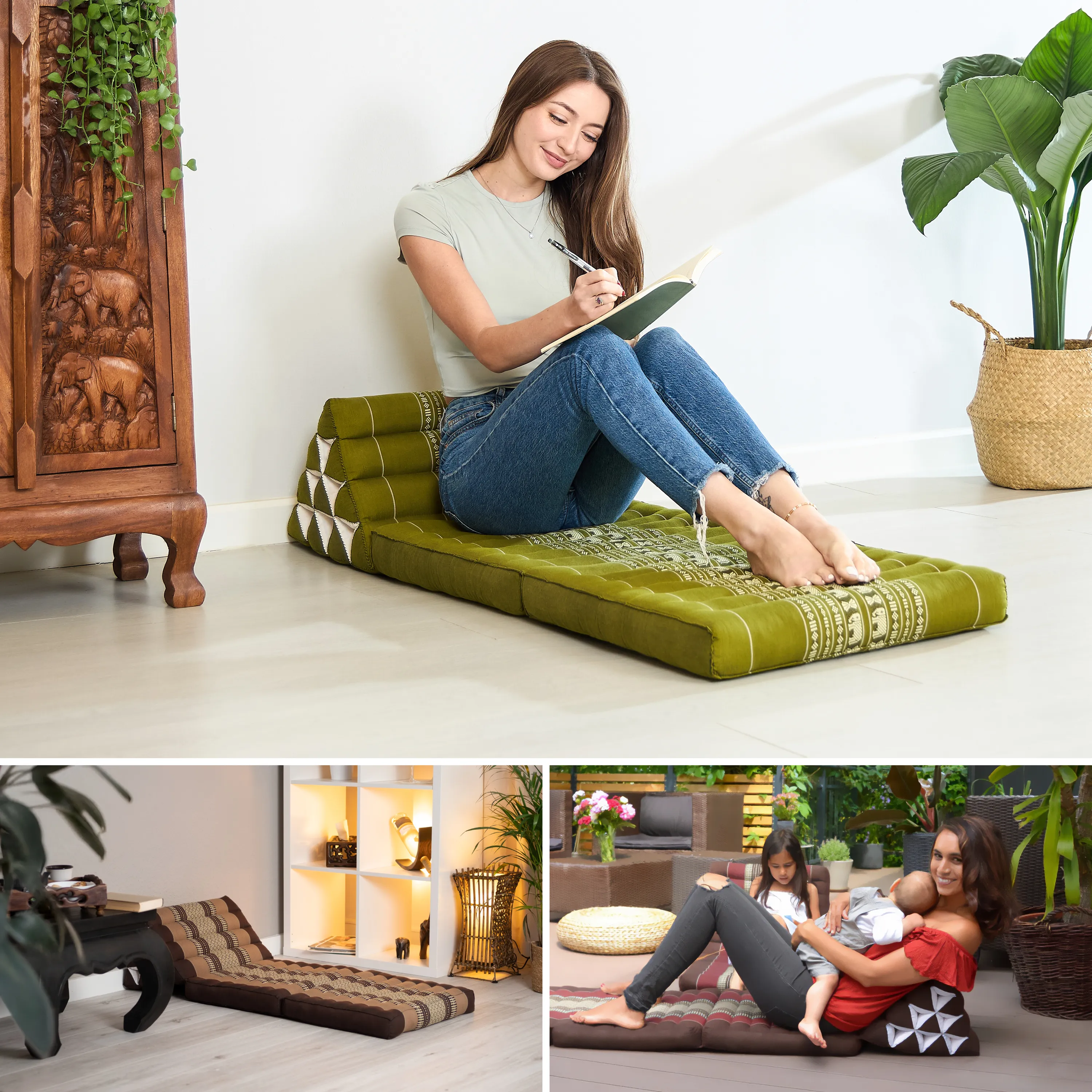 Kapok Thai Cushion 2 Fold