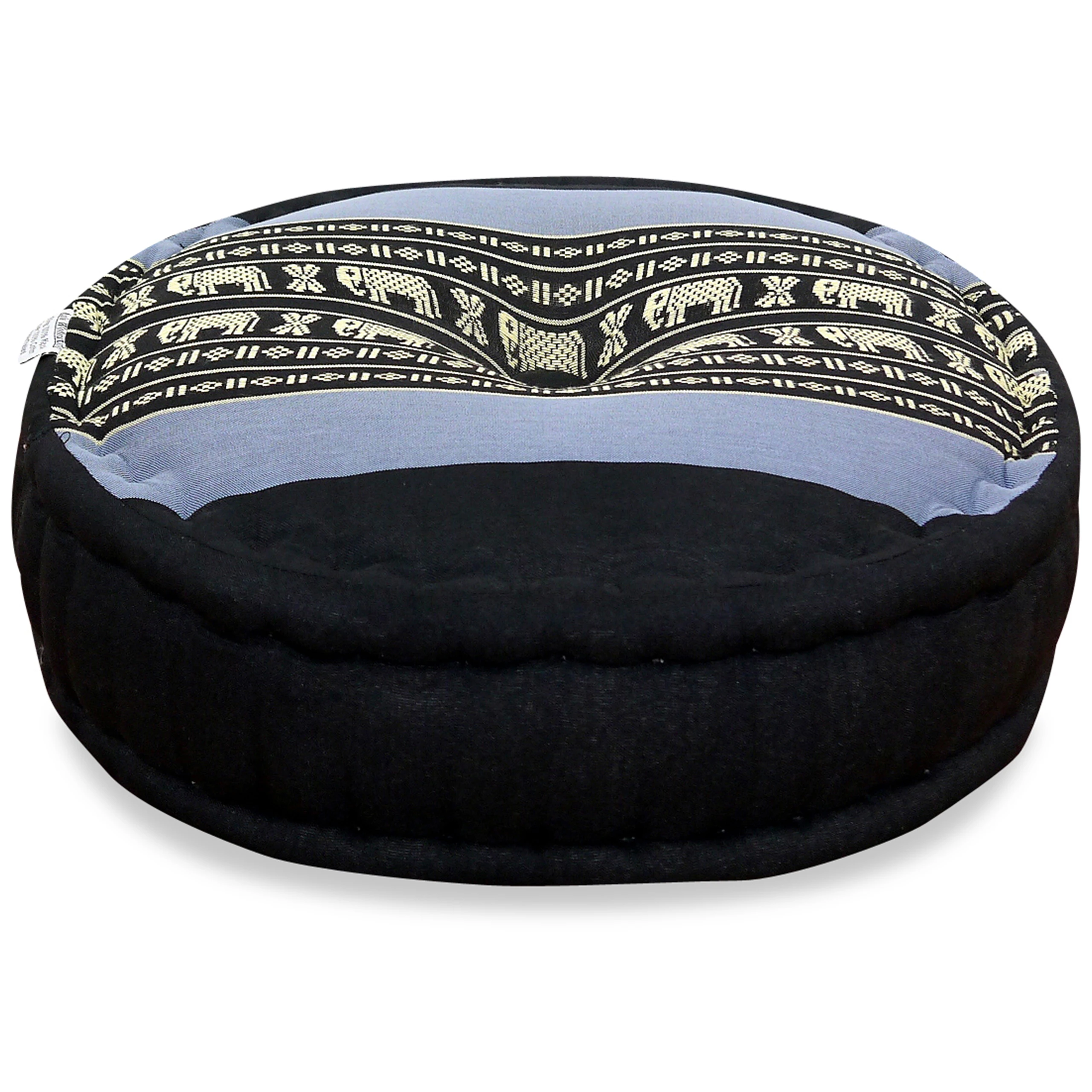 Zafu-2016-blau-Elefanten_frei Kapok Zafu Cushion Large, Classic