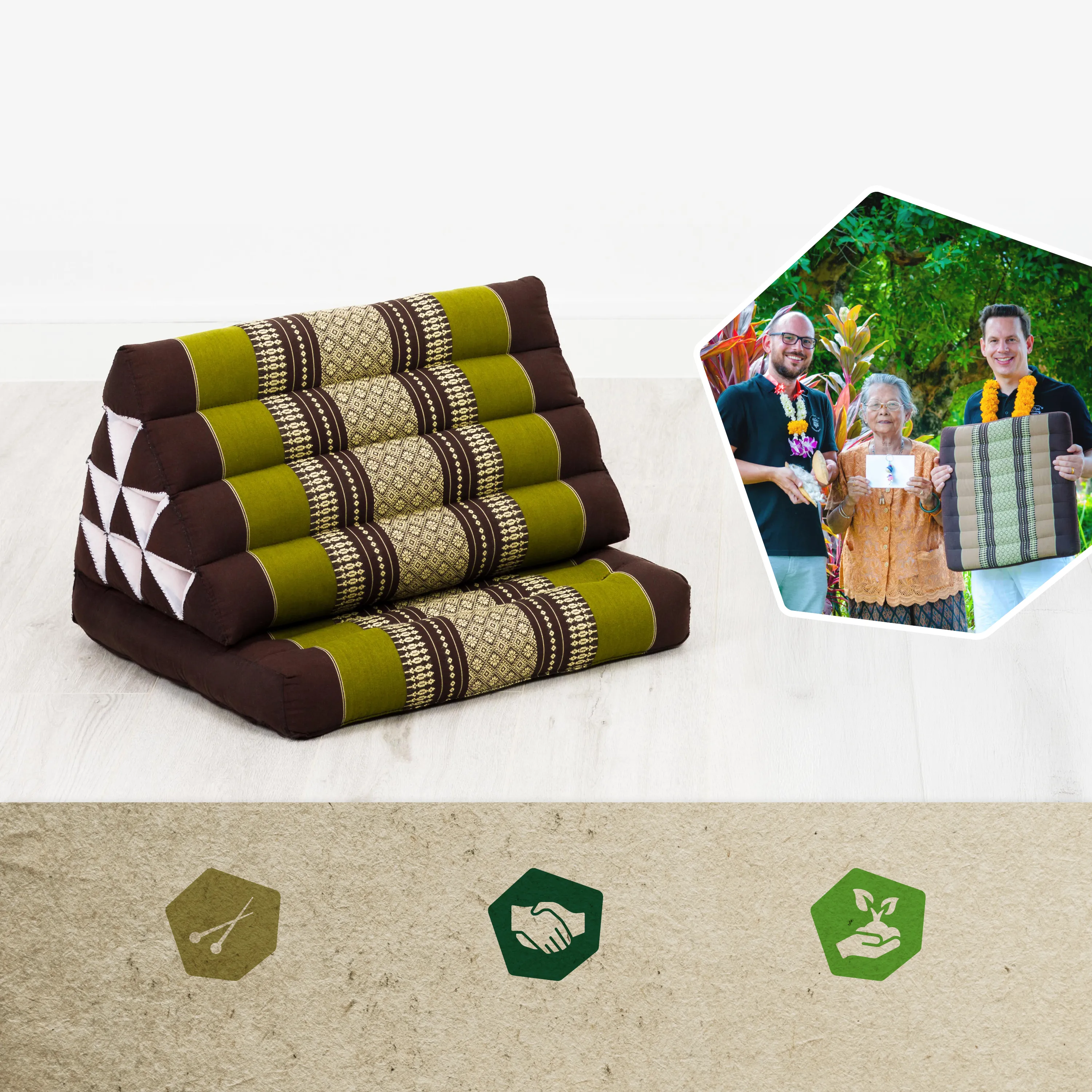 Kapok Thai Cushion 1 Fold