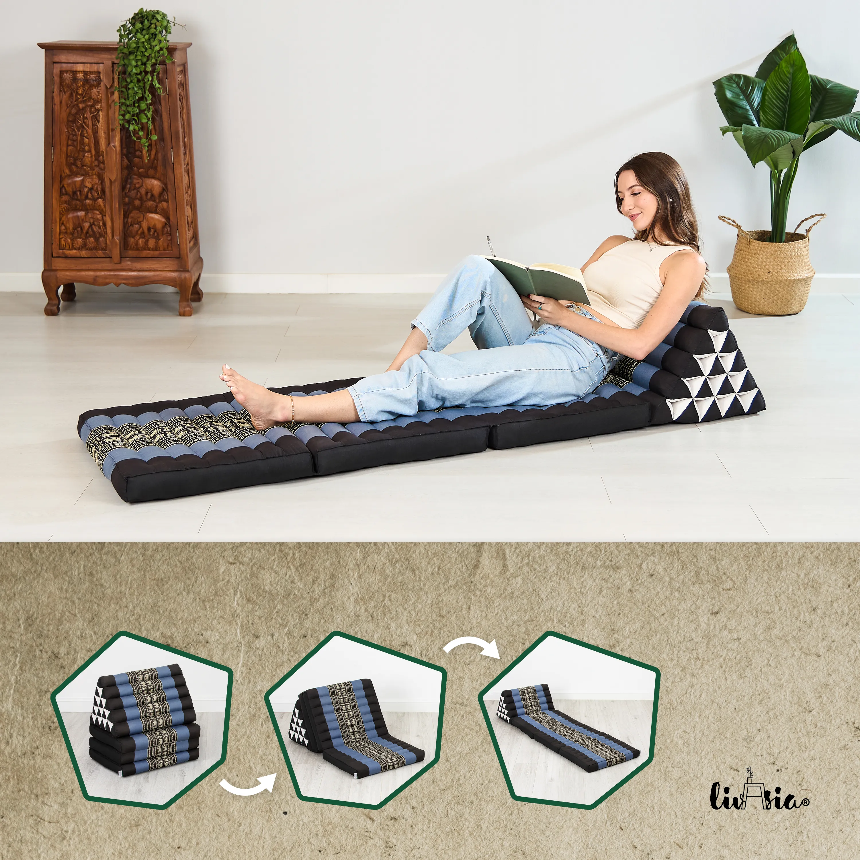 Kapok Thai Cushion XXL Tall