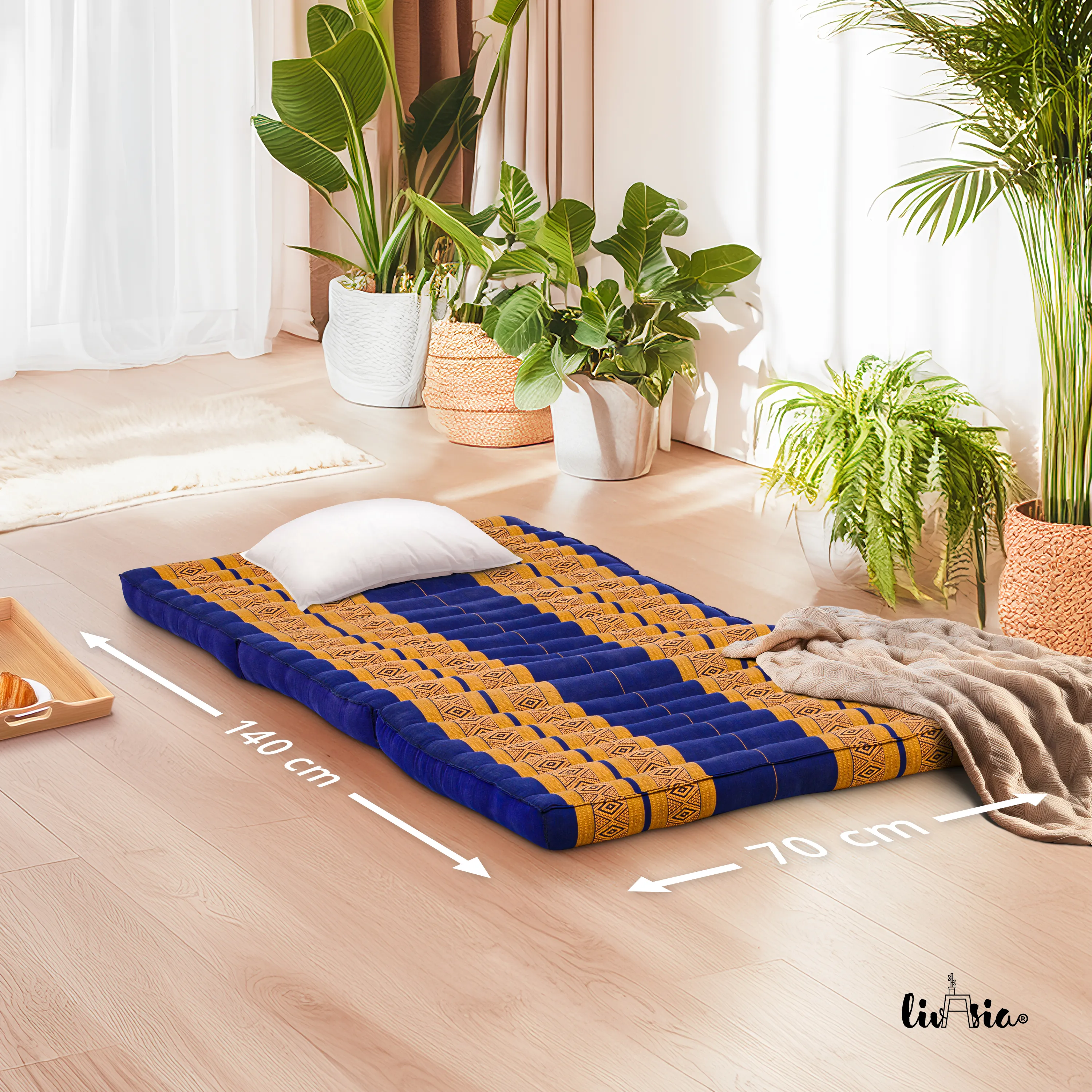 Kapok Folding Mattress for Kids, 70 cm wide