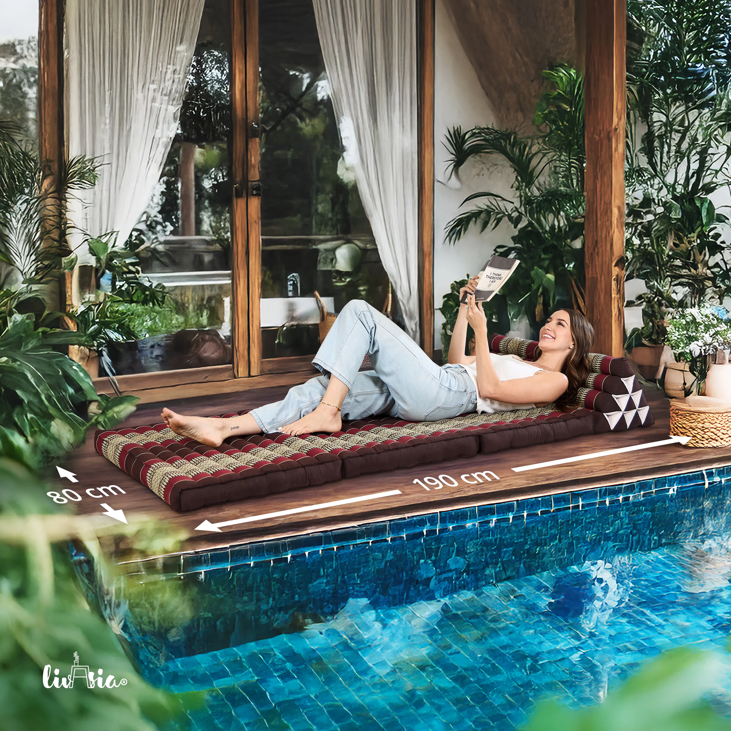 Kapok Thai Cushion XXL Wide