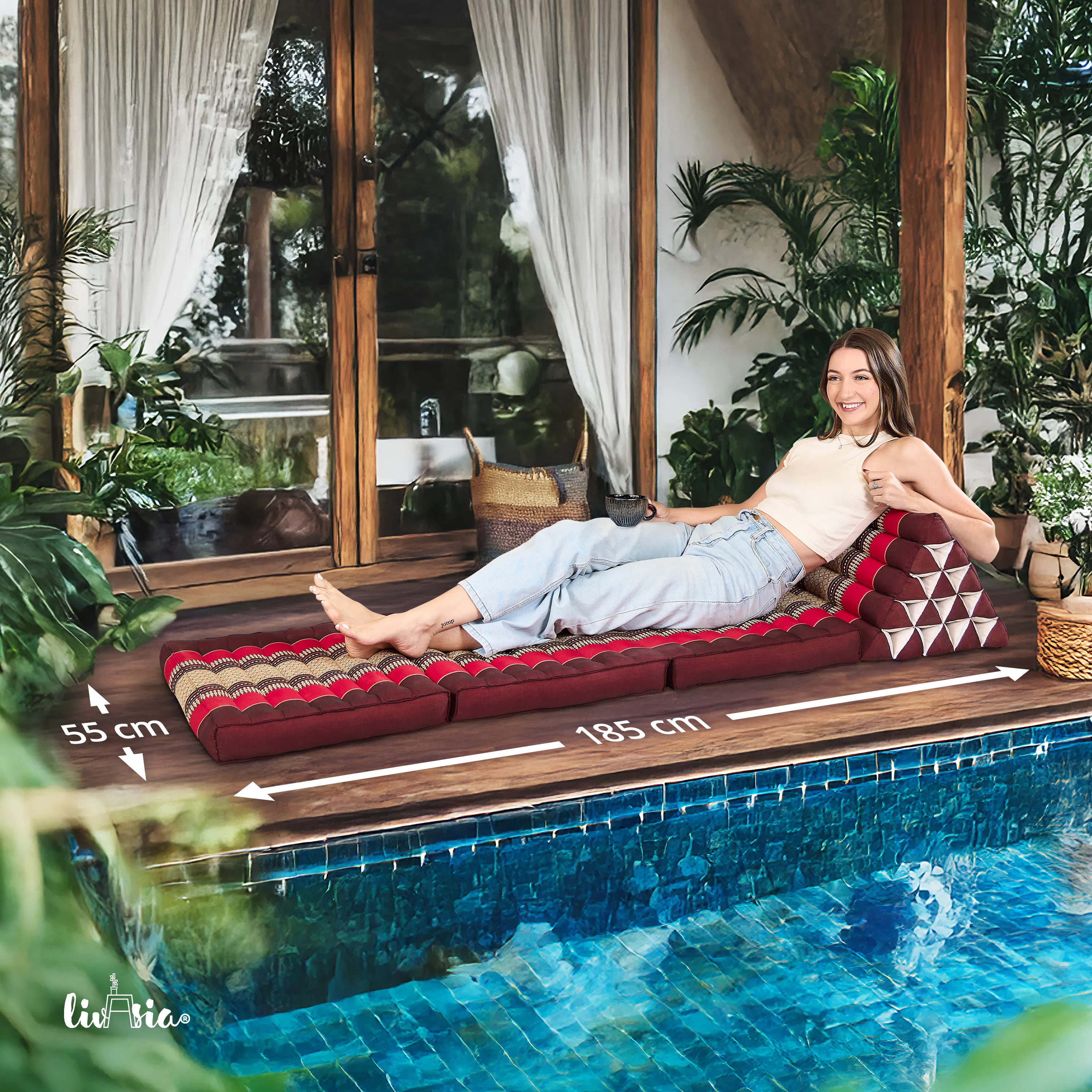 Kapok Thai Cushion XXL Tall