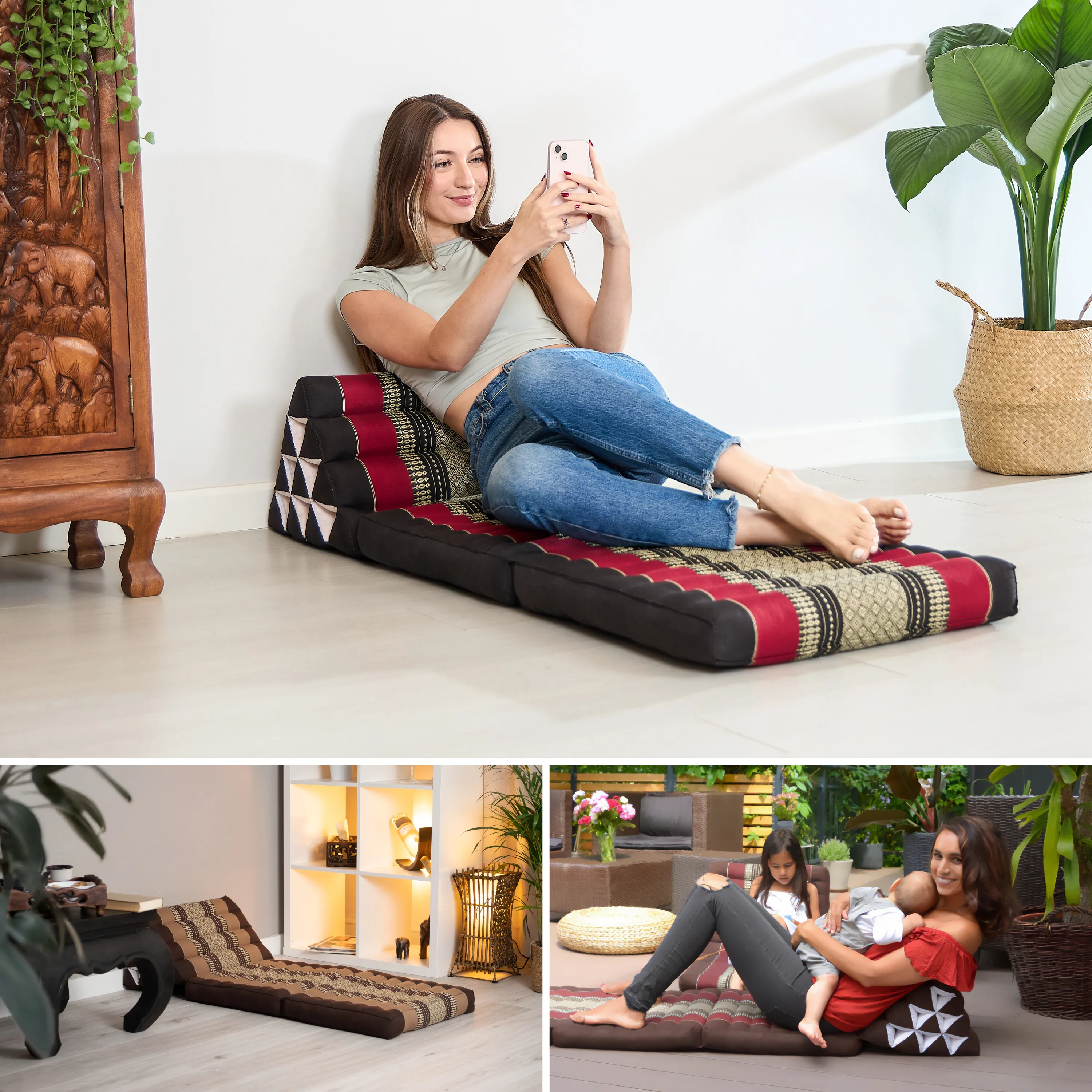 Kapok Thai Cushion 2 Fold