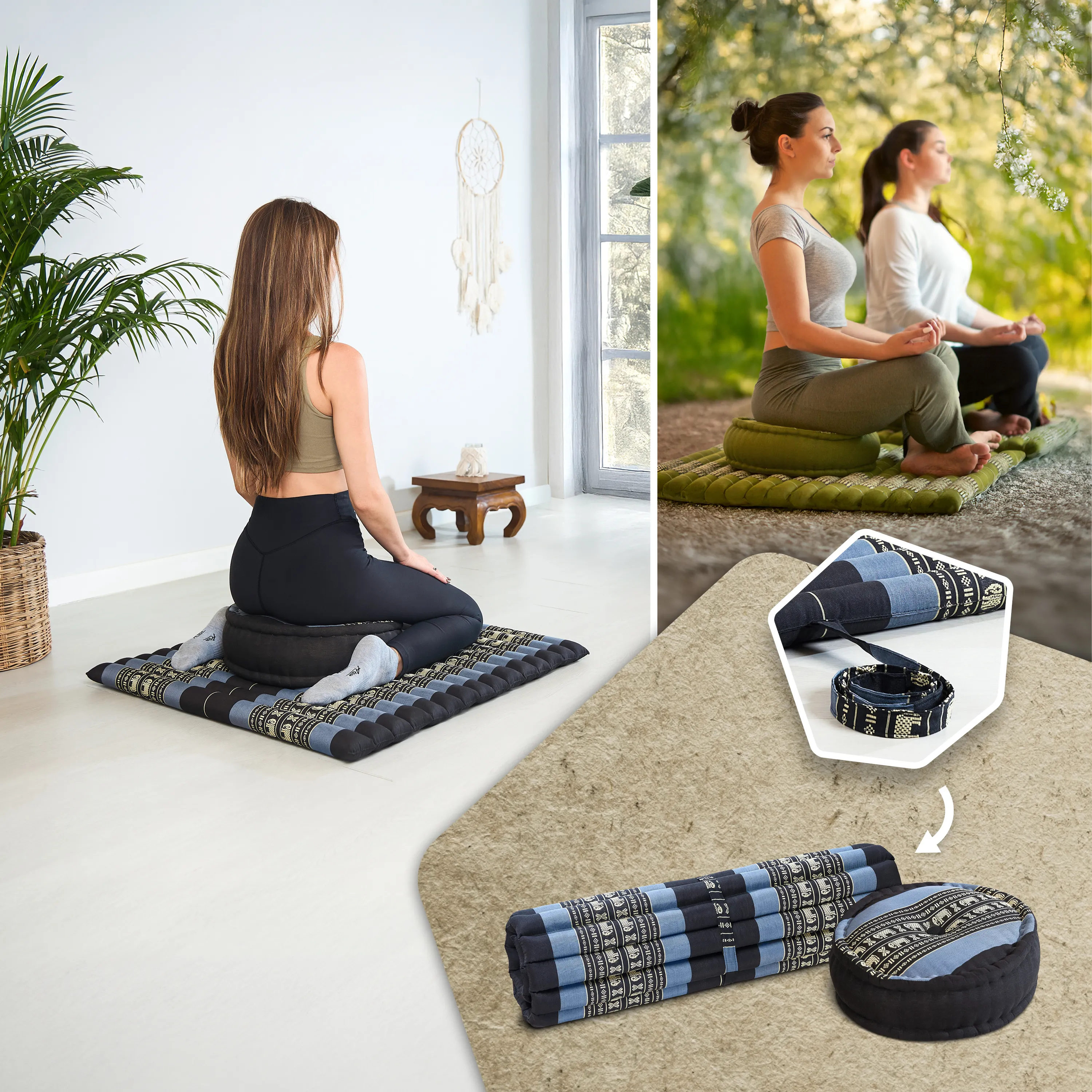 Kapok Meditation Cushion Set XL