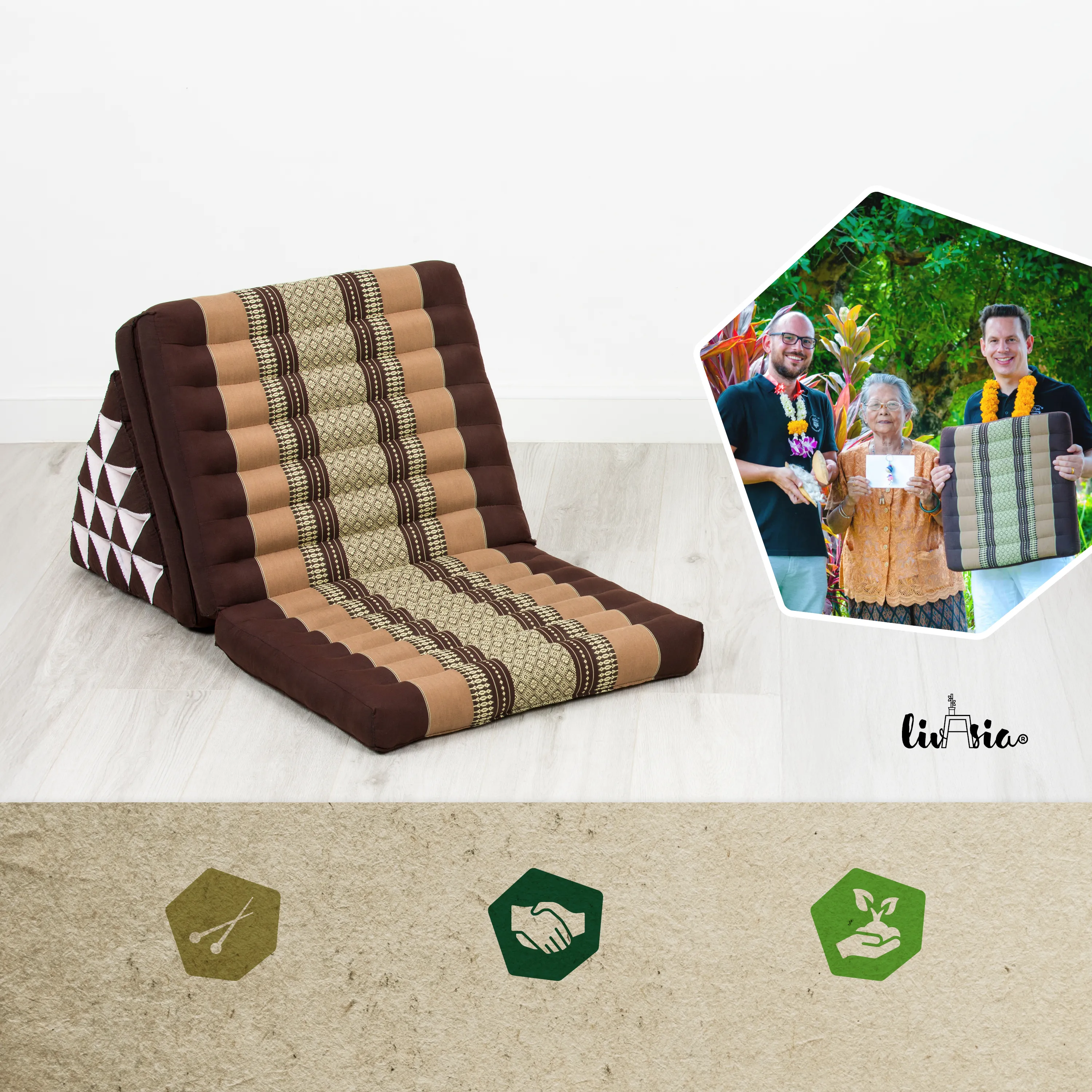 Kapok Thai Cushion XXL Tall