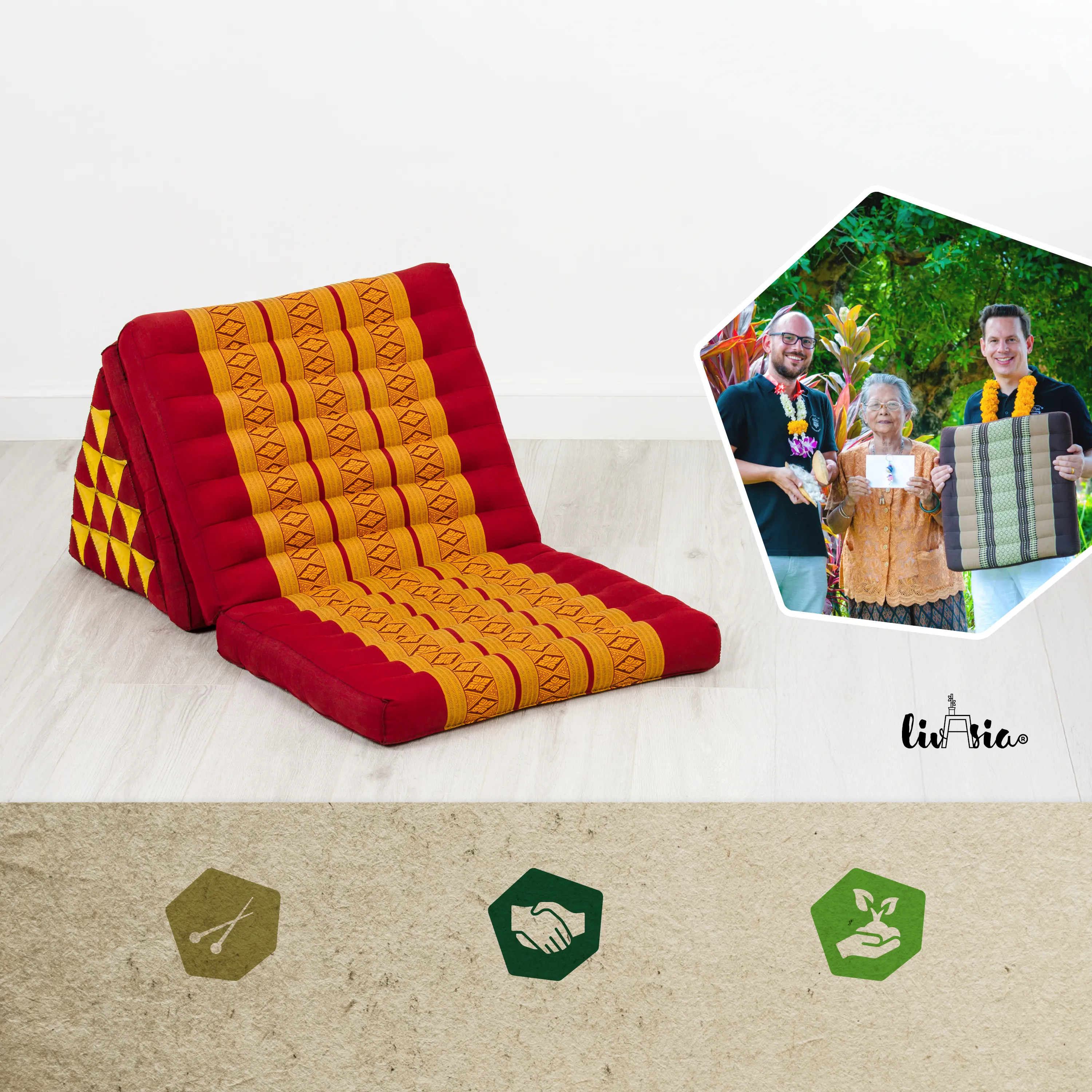 Kapok Thai Cushion XXL Tall