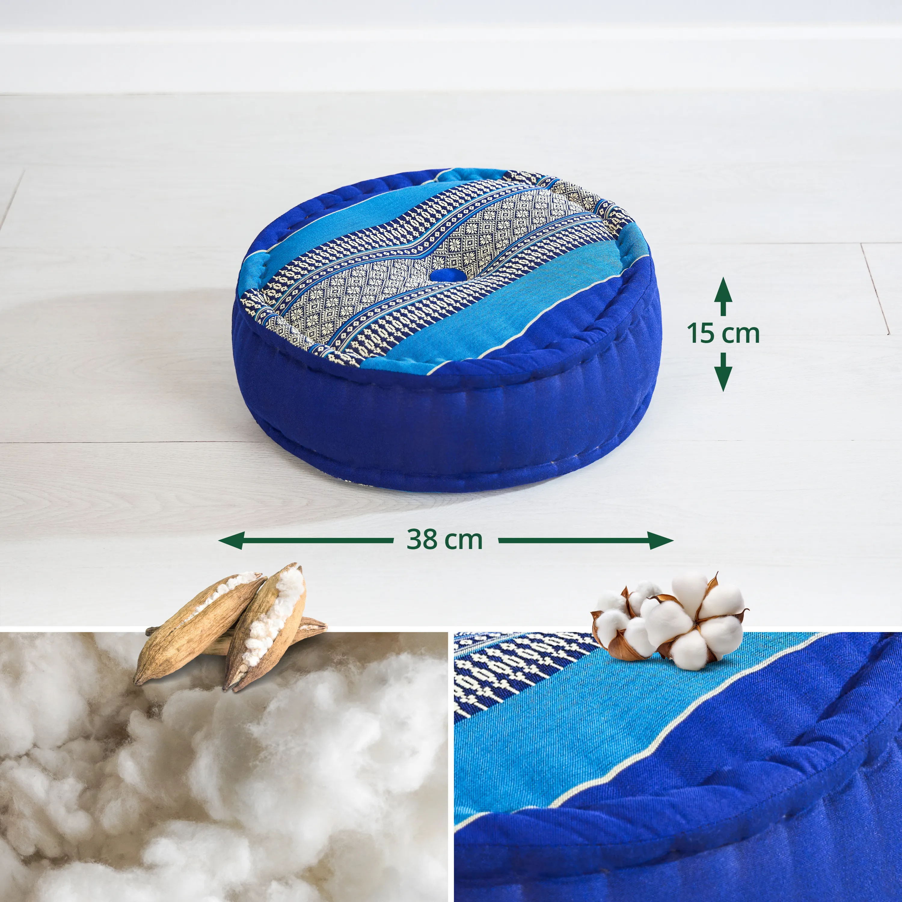 Kapok Zafu Cushion Large, Classic