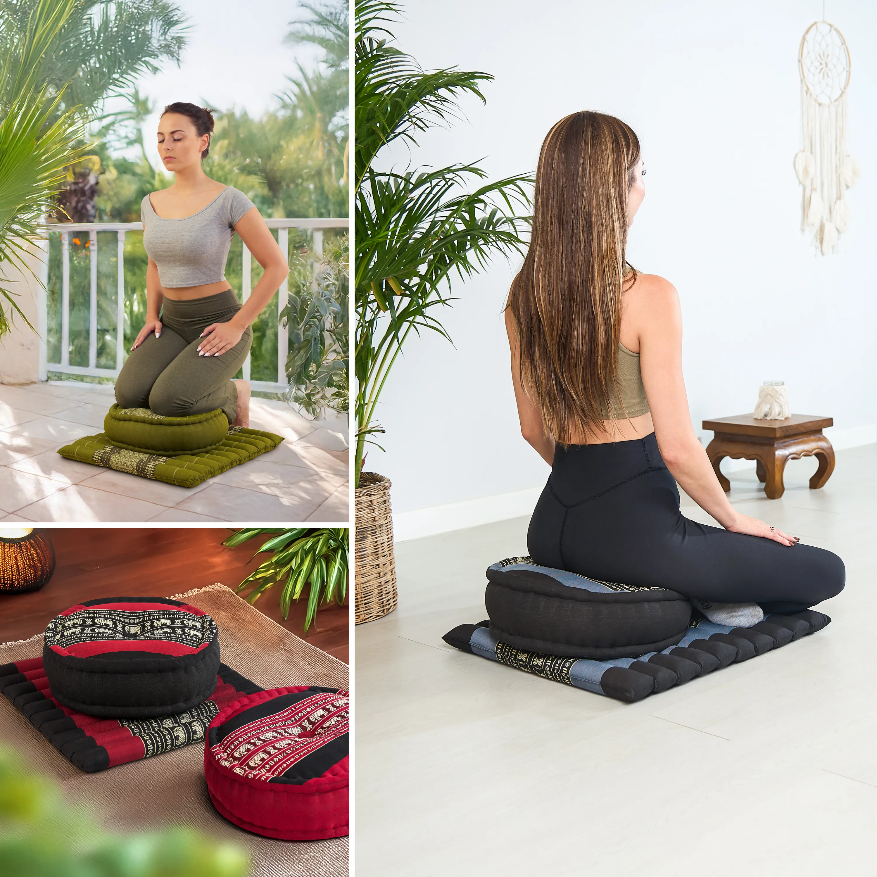Kapok Meditation Cushion Set L