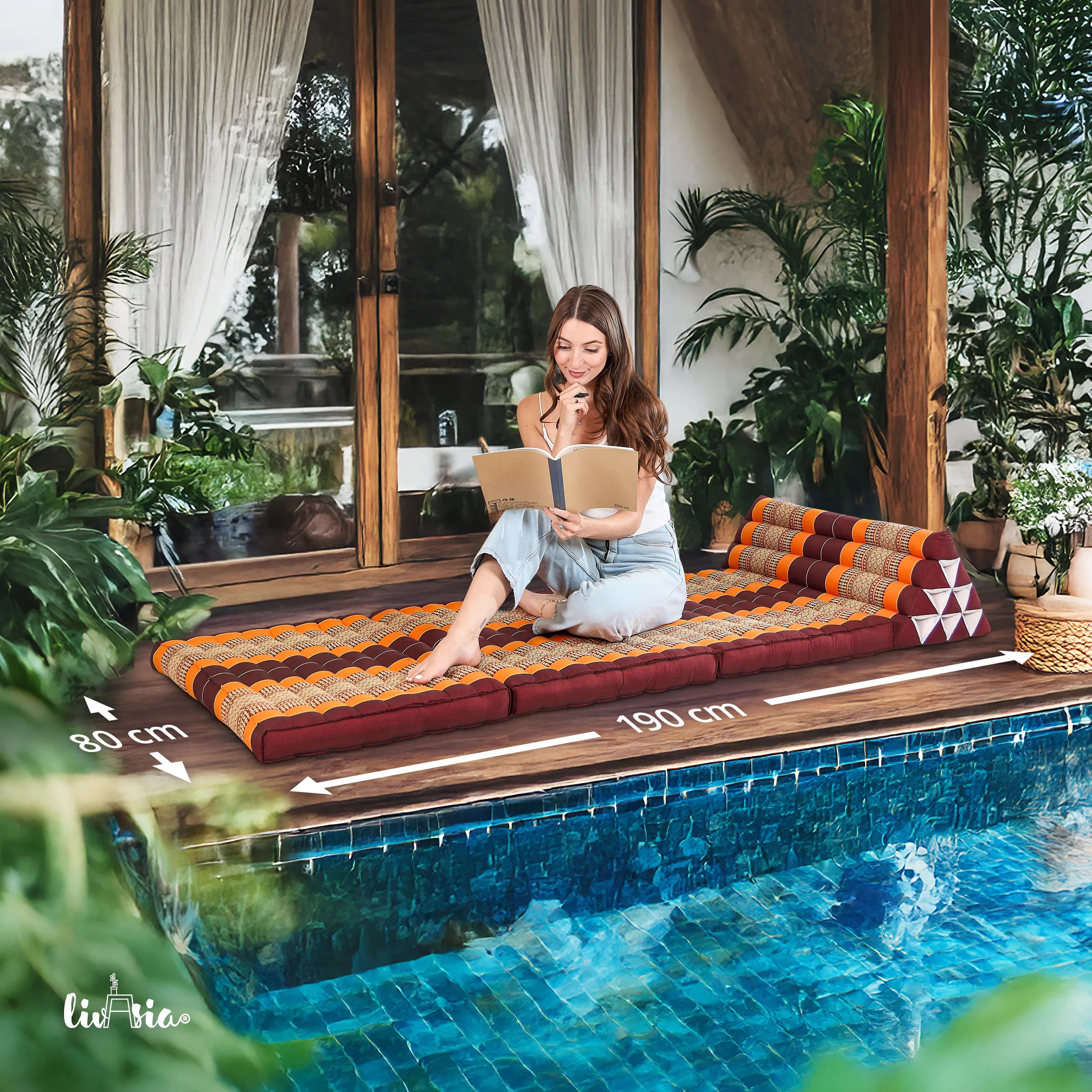 Kapok Thai Cushion XXL Wide