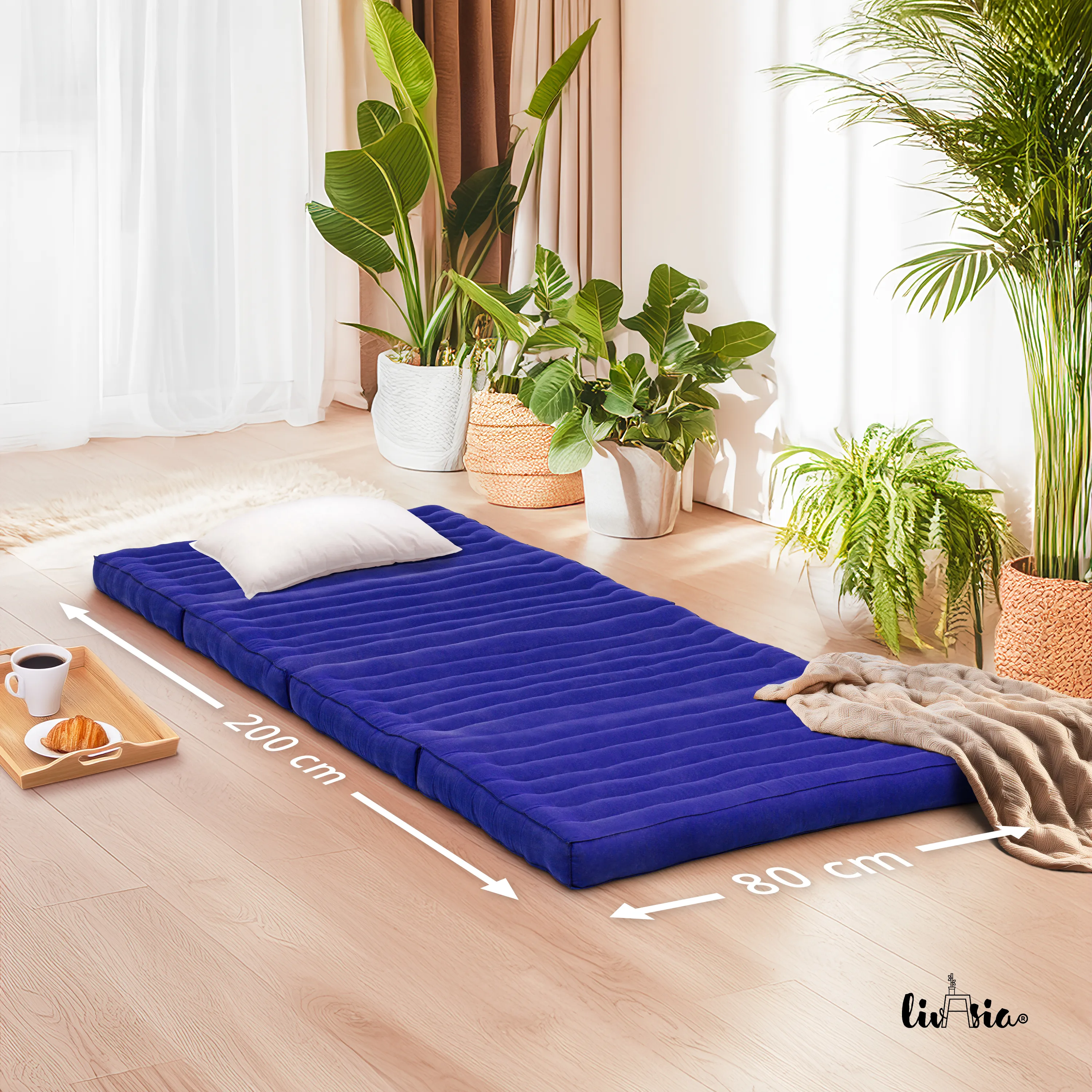 Kapok Folding Mattress, 80 cm wide, Basic