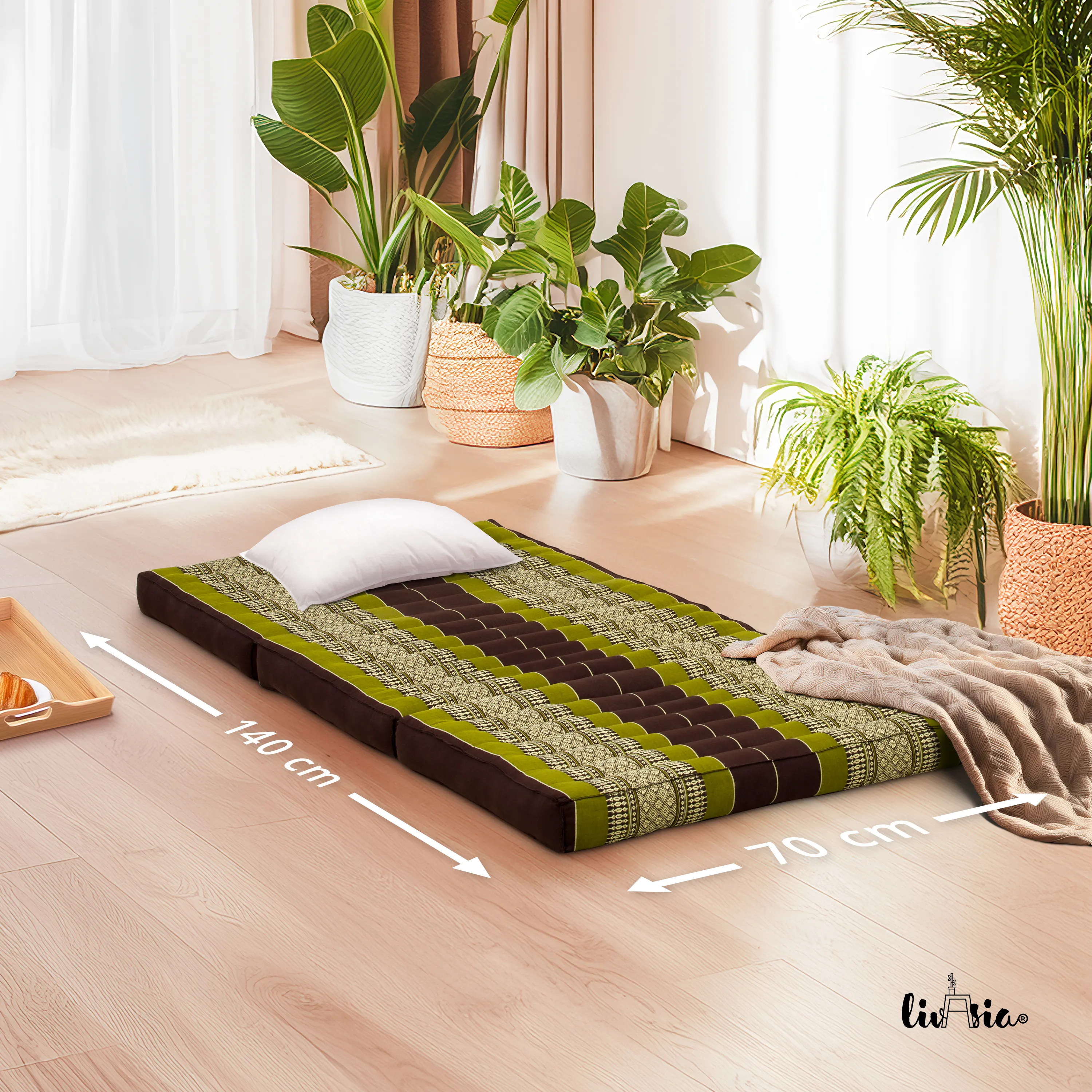 Kapok Folding Mattress for Kids, 70 cm wide
